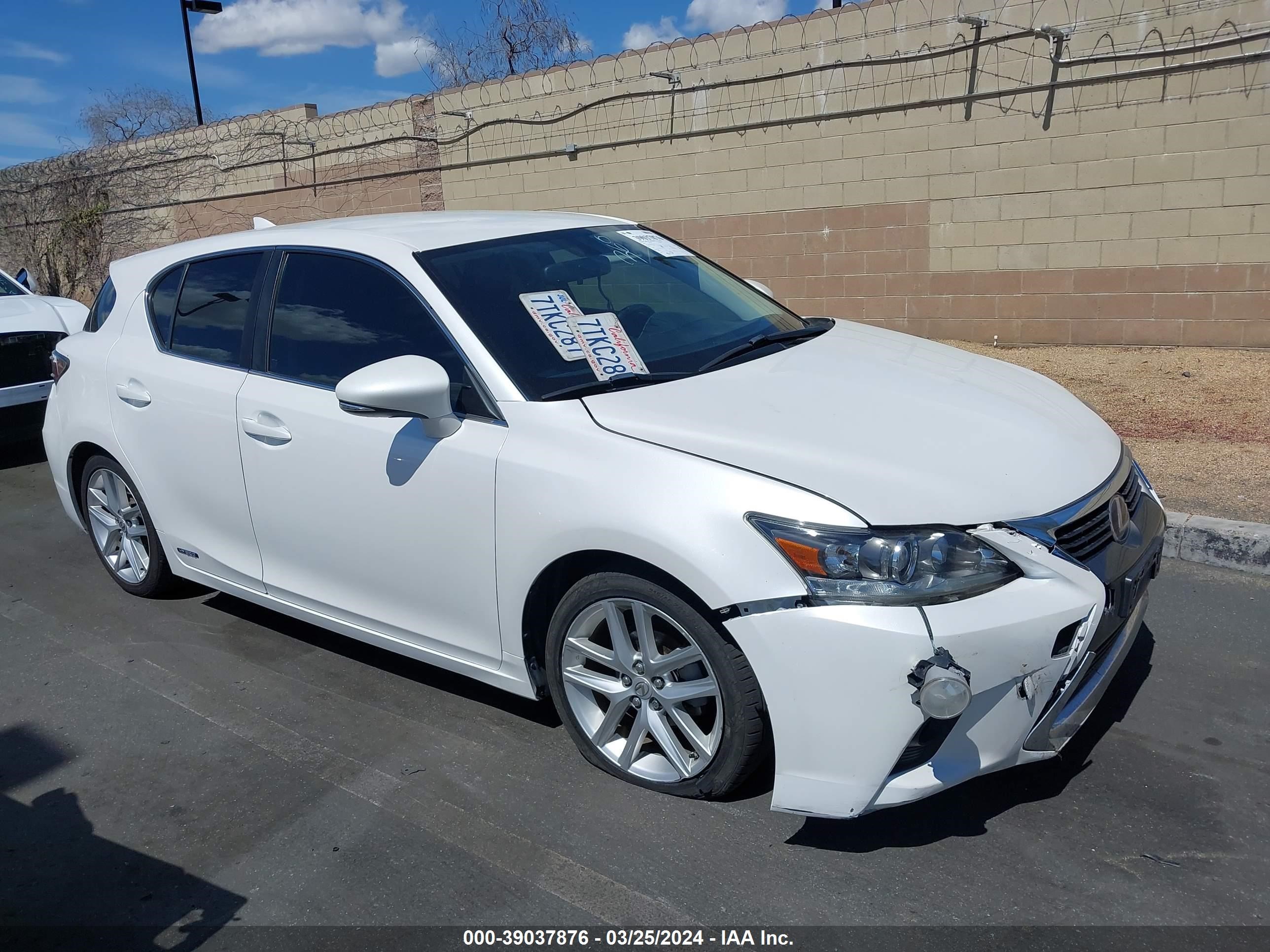 LEXUS CT 2016 jthkd5bh3g2278529