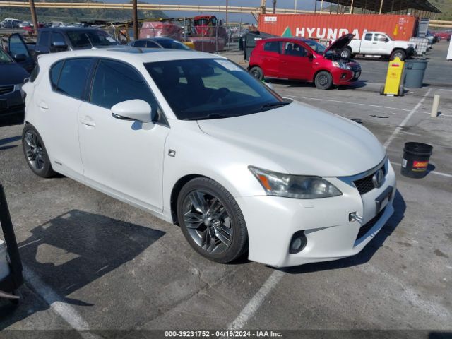 LEXUS CT 200H 2012 jthkd5bh5c2068234