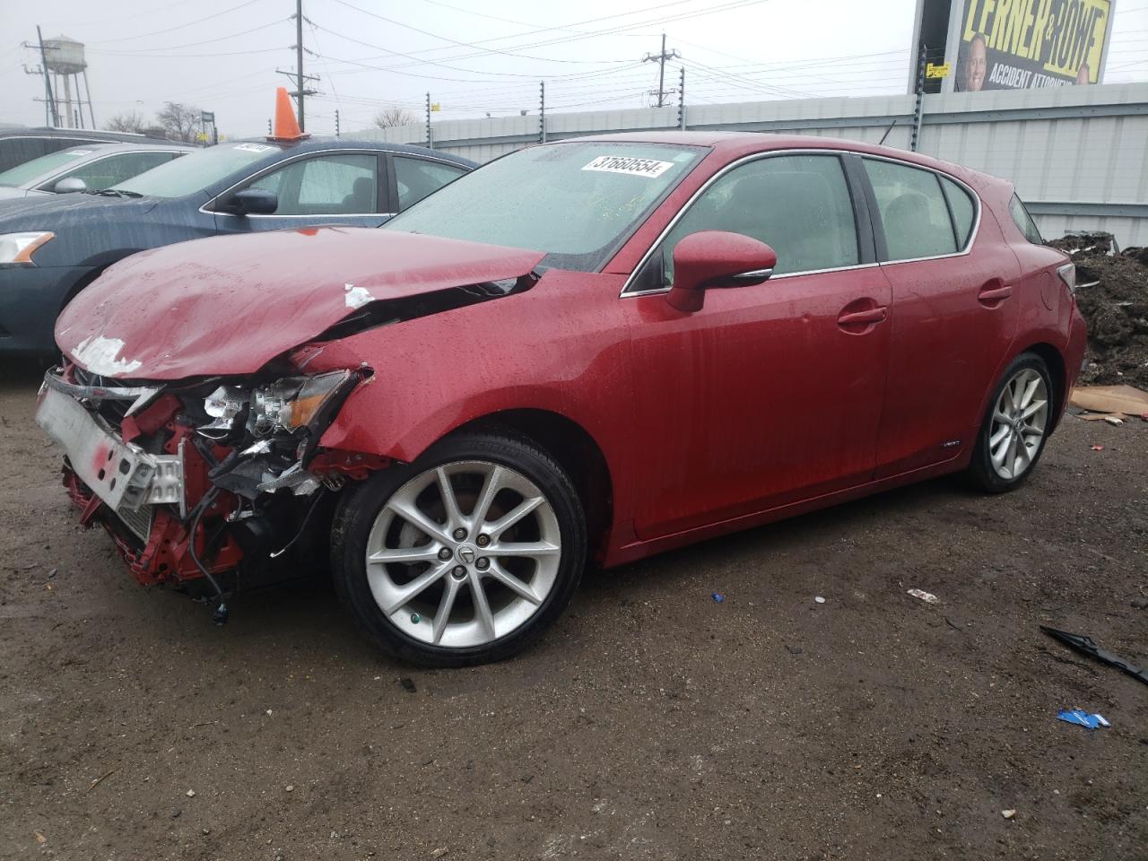 LEXUS CT 2012 jthkd5bh5c2115522