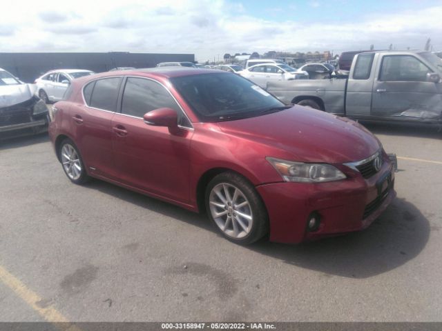 LEXUS CT 200H 2012 jthkd5bh6c2060272