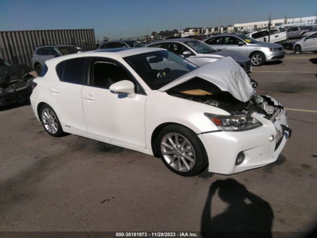 LEXUS CT 200H 2012 jthkd5bh7c2121919