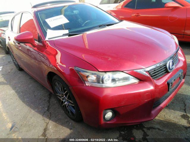 LEXUS CT 200H 2012 jthkd5bh9c2102272