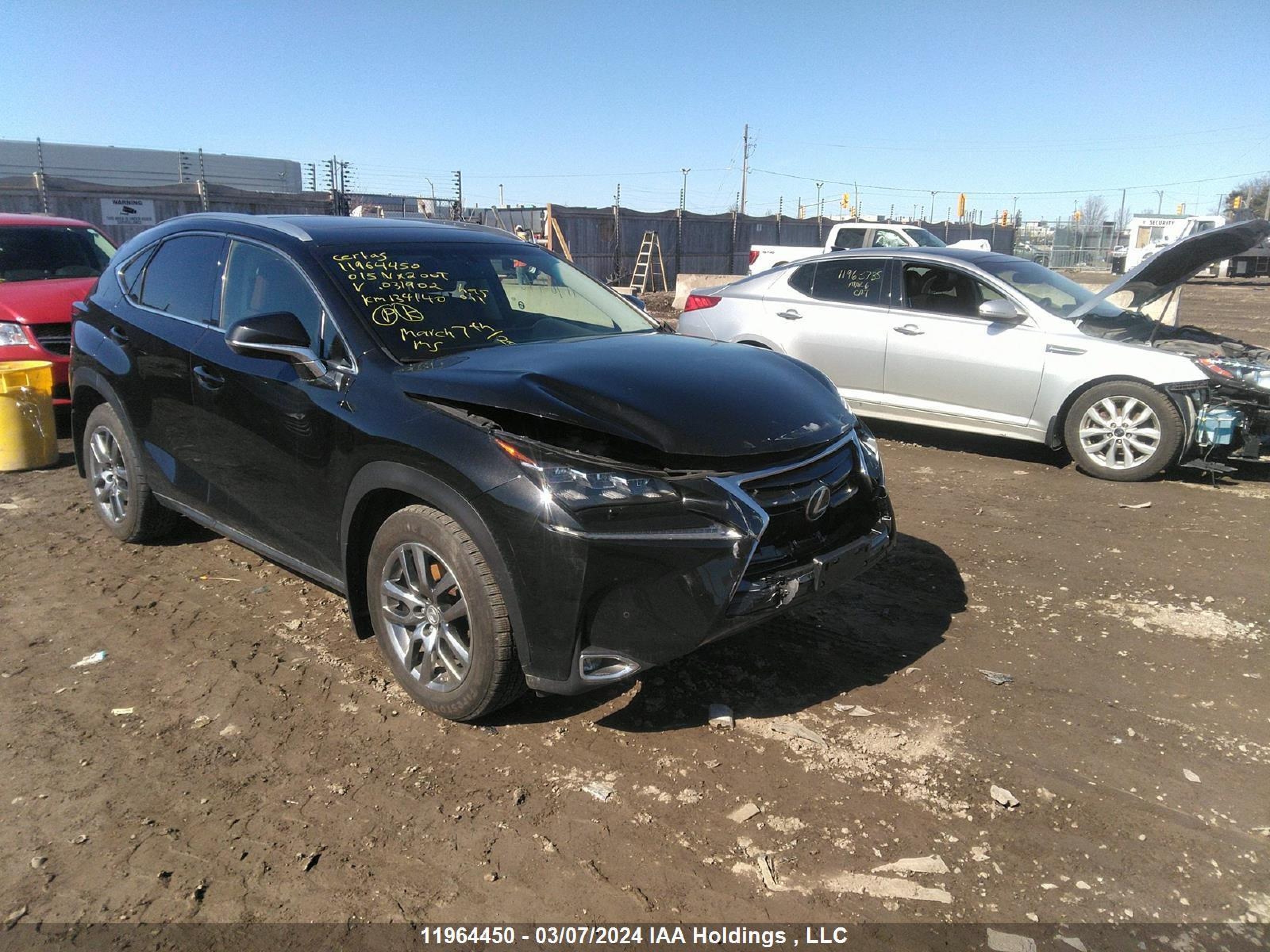 LEXUS NX 2015 jtjbarbz6f2031902