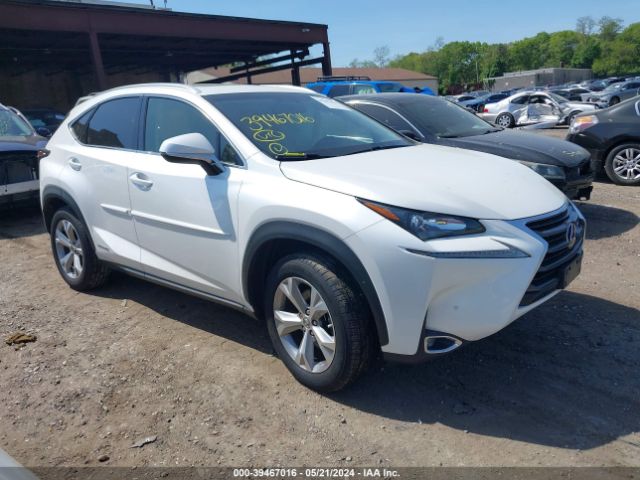 LEXUS NX 300H 2017 jtjbjrbzxh2059849