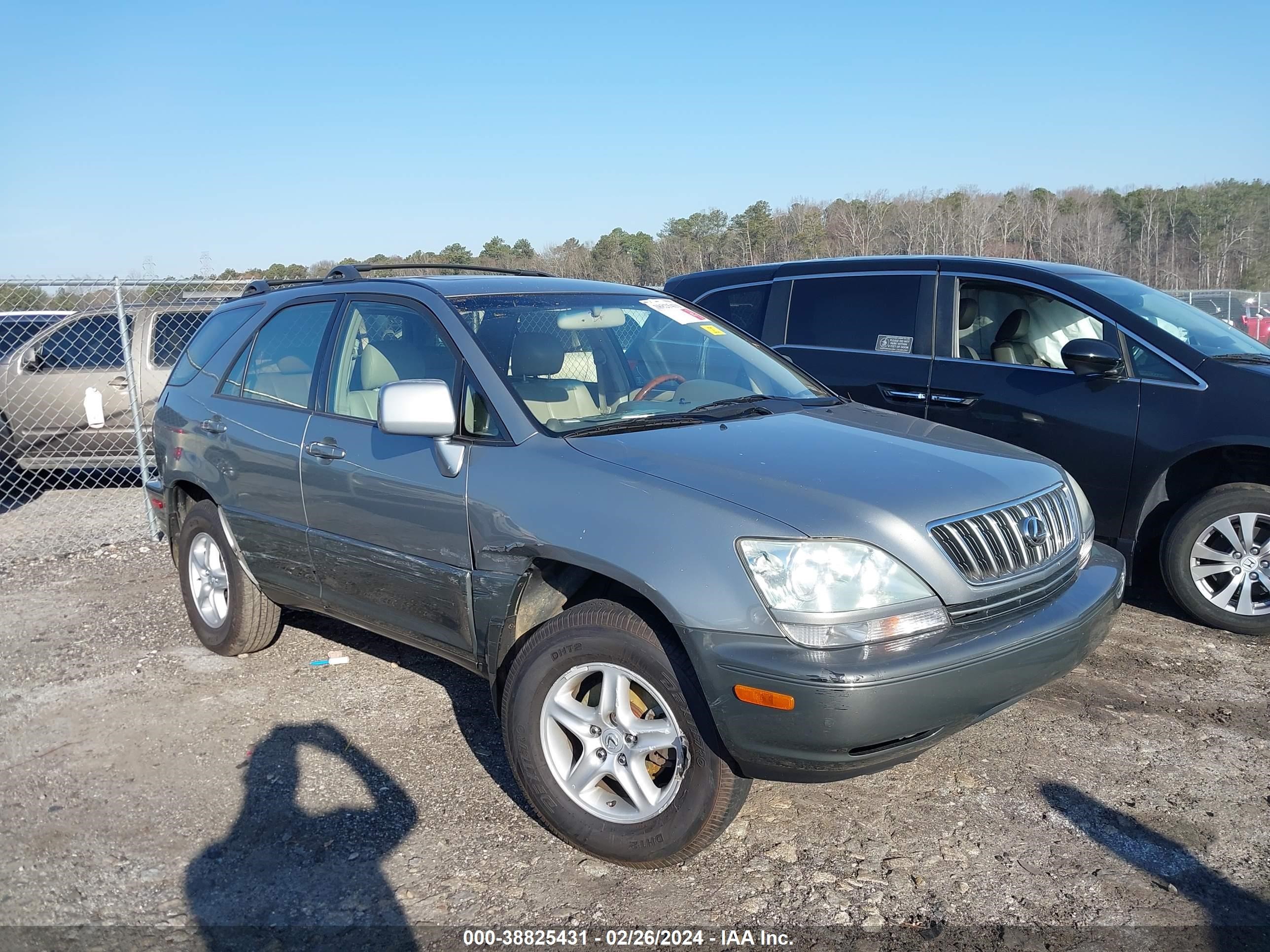 LEXUS RX 2001 jtjgf10u210119219