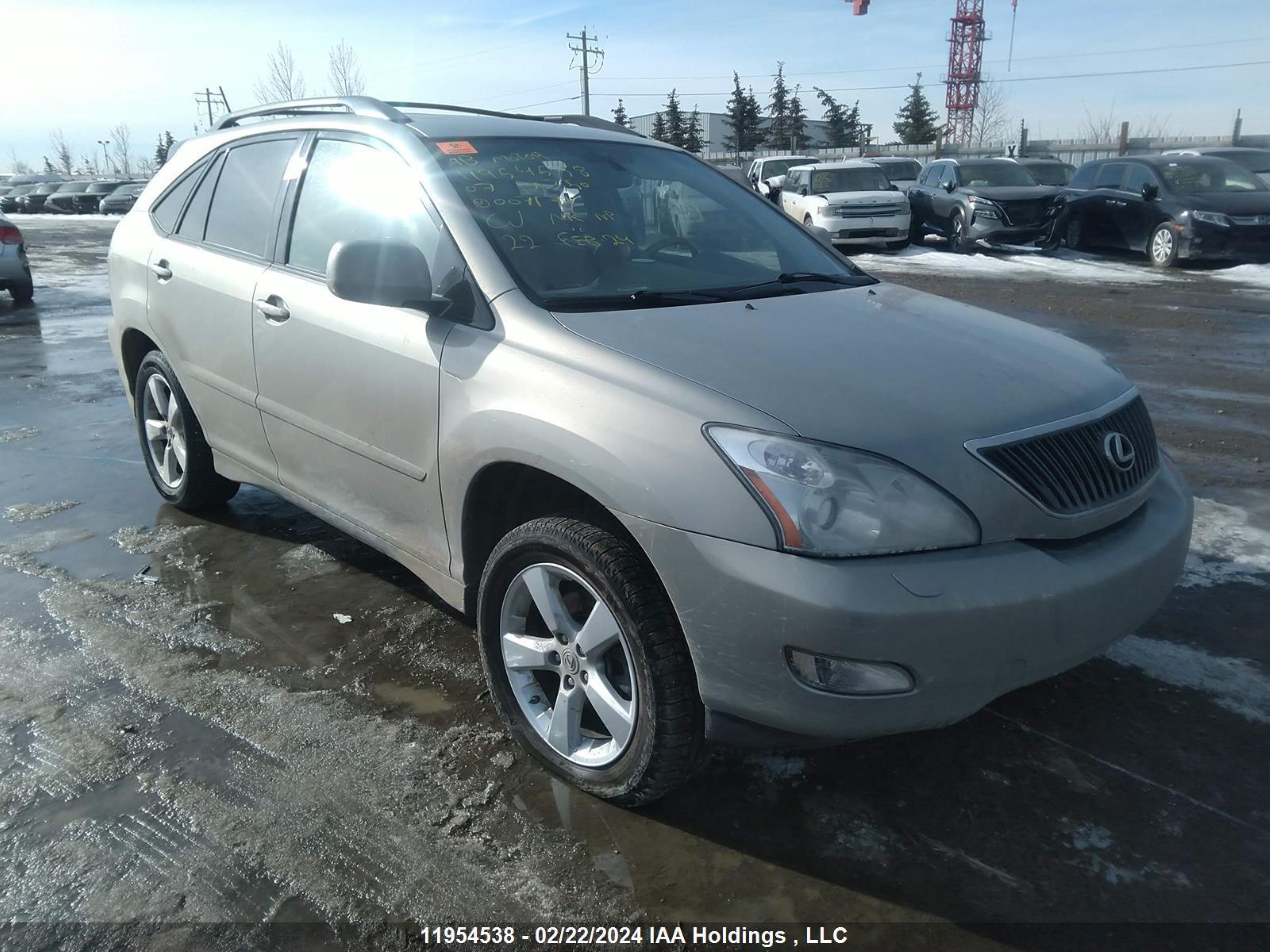 LEXUS RX 2007 jtjgk31u170007171