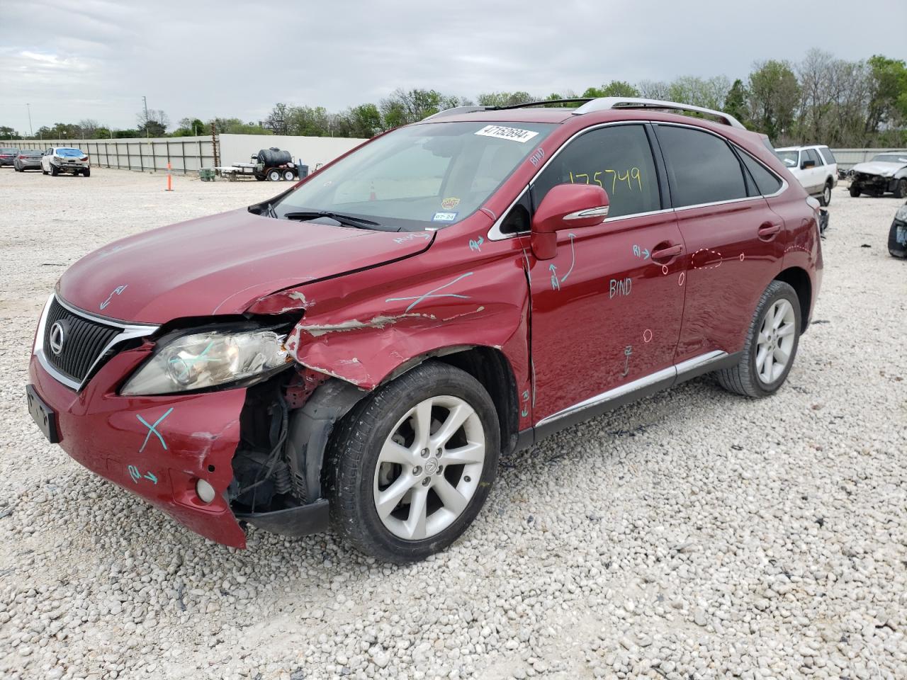 LEXUS RX 2011 jtjzk1ba3b2411443