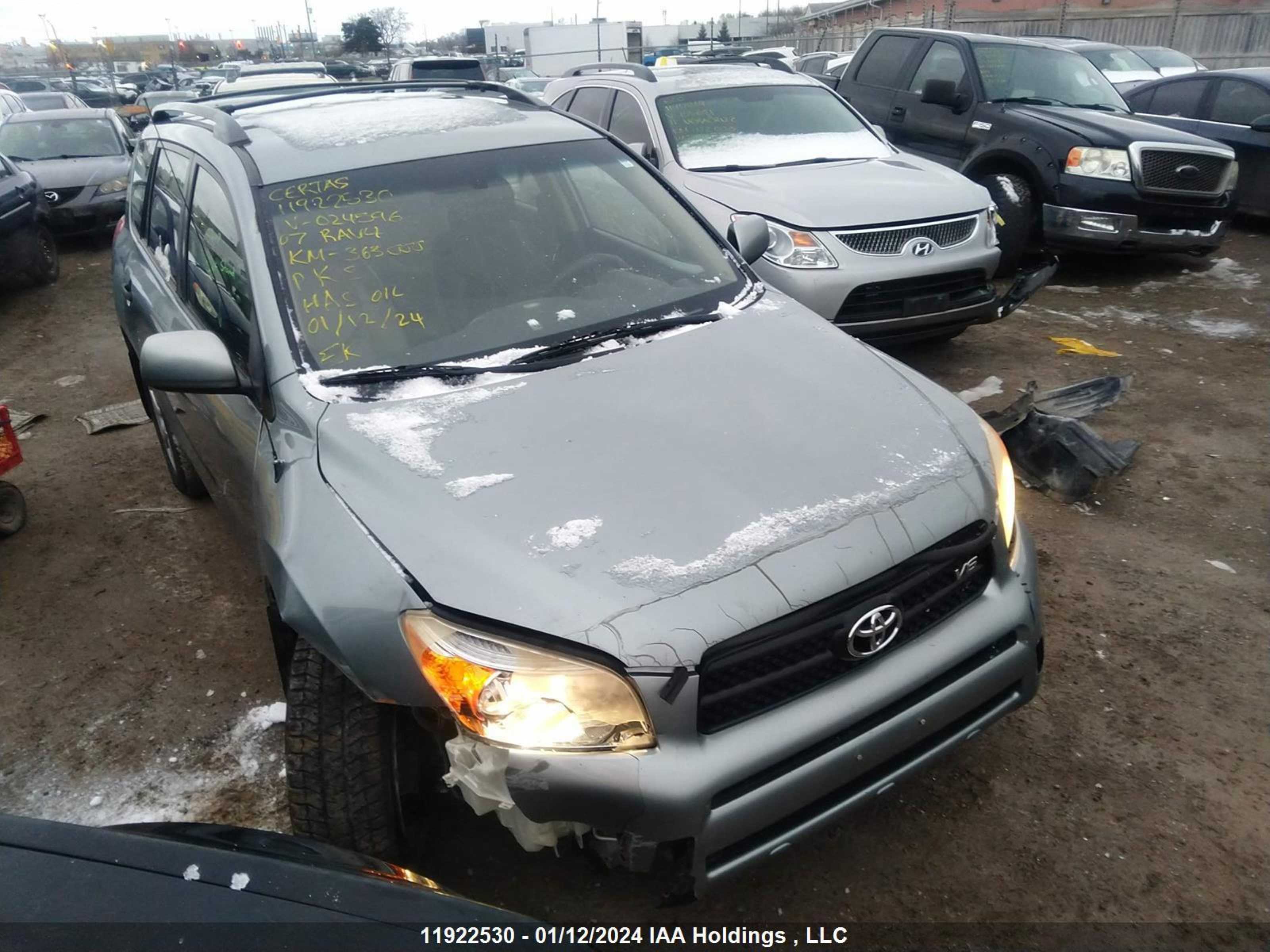 TOYOTA RAV 4 2007 jtmbk33v876024596