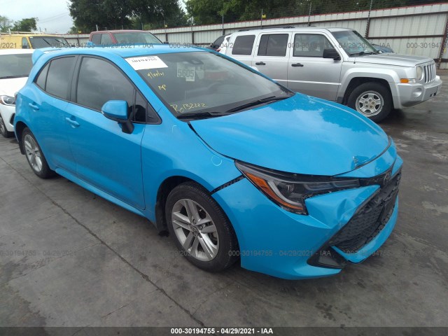 TOYOTA COROLLA HATCHBACK 2020 jtnb4rbe0l3097872