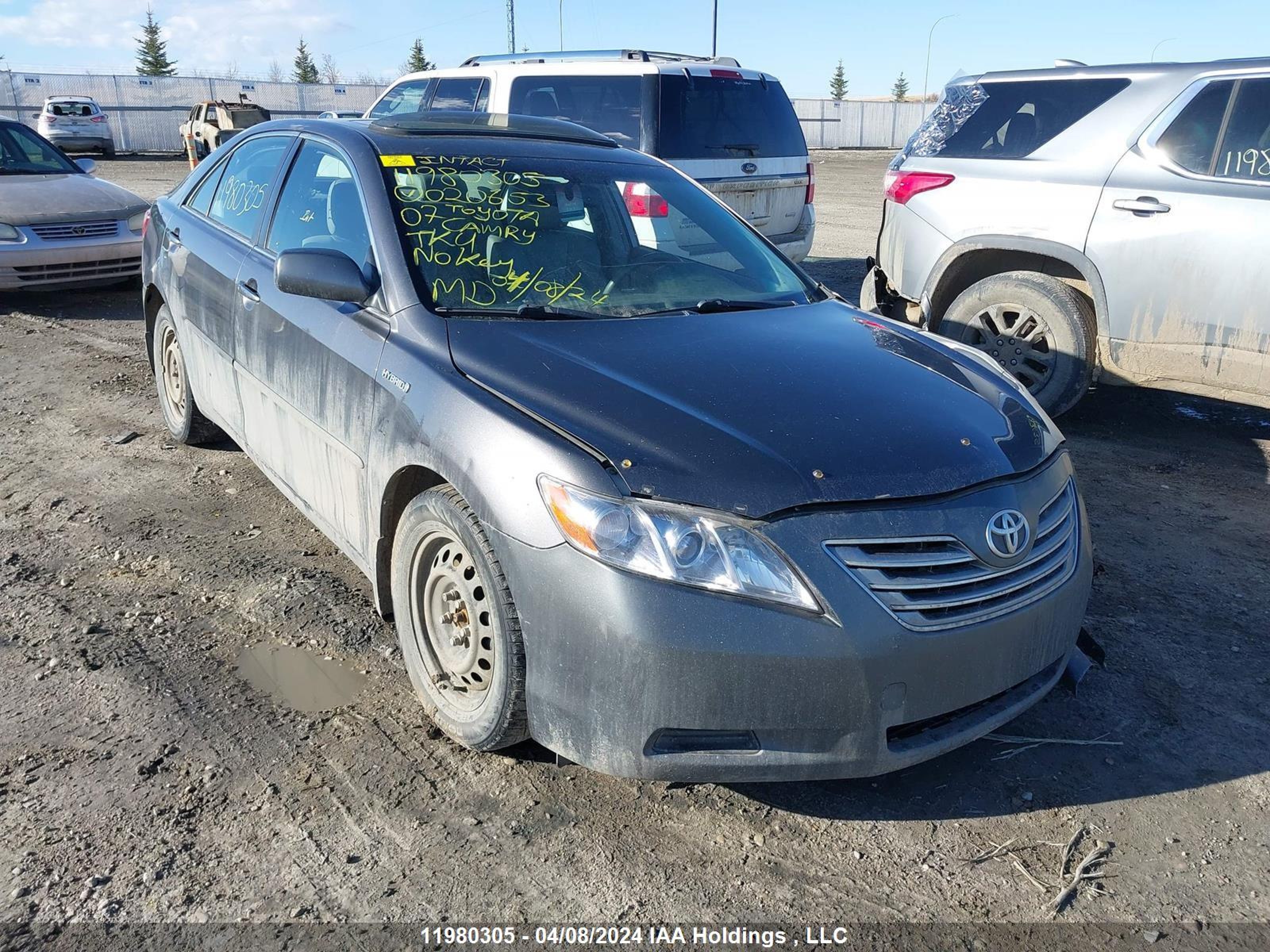 TOYOTA CAMRY 2007 jtnbb46k173020653