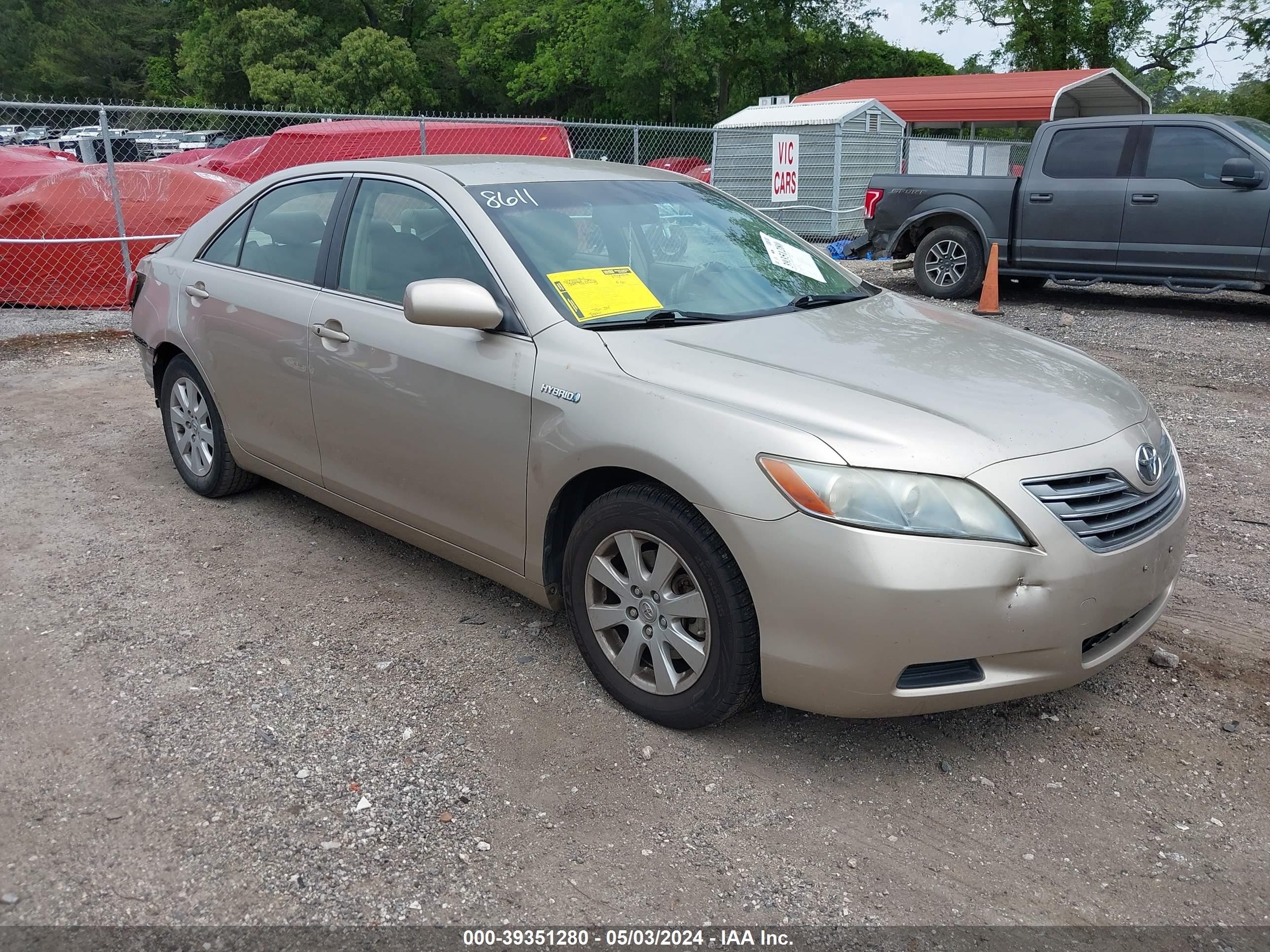 TOYOTA CAMRY 2007 jtnbb46k973007049