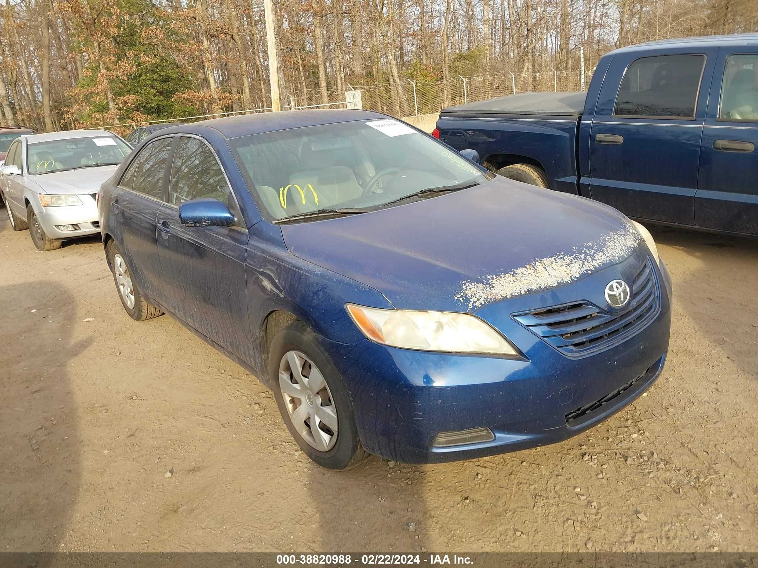 TOYOTA CAMRY 2007 jtnbe46k773101597