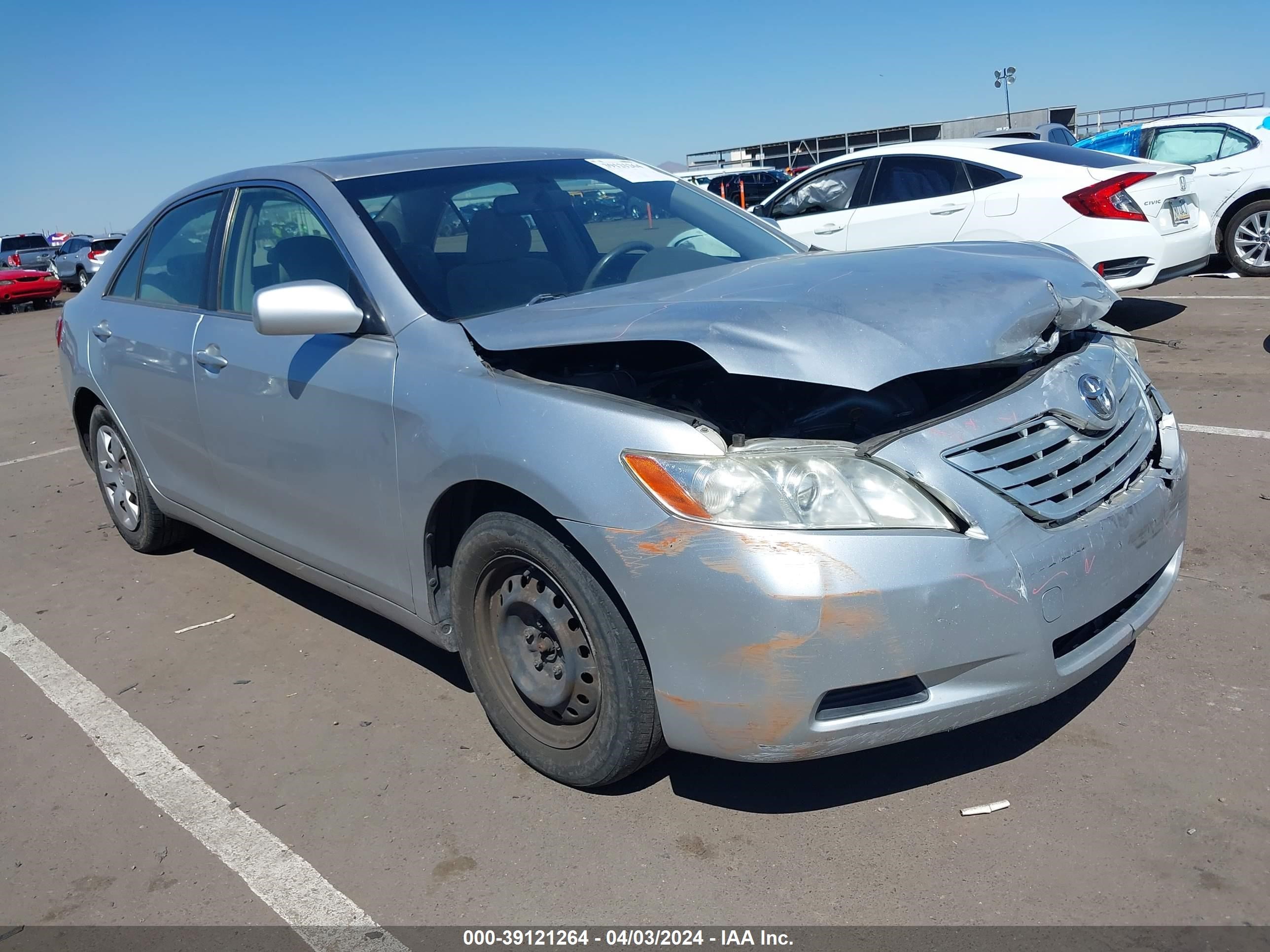 TOYOTA CAMRY 2007 jtnbe46kx73001073