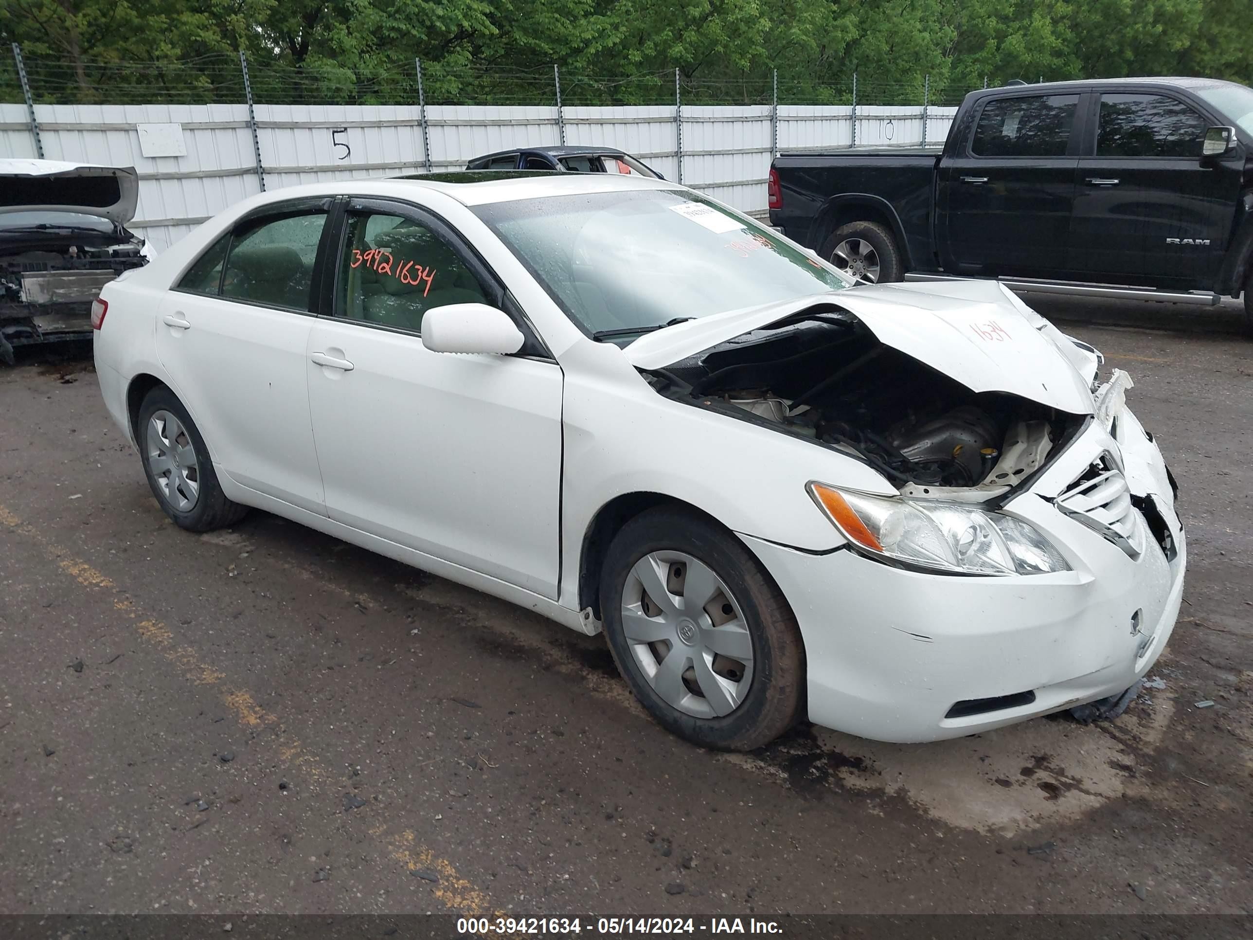 TOYOTA CAMRY 2007 jtnbe46kx73122265