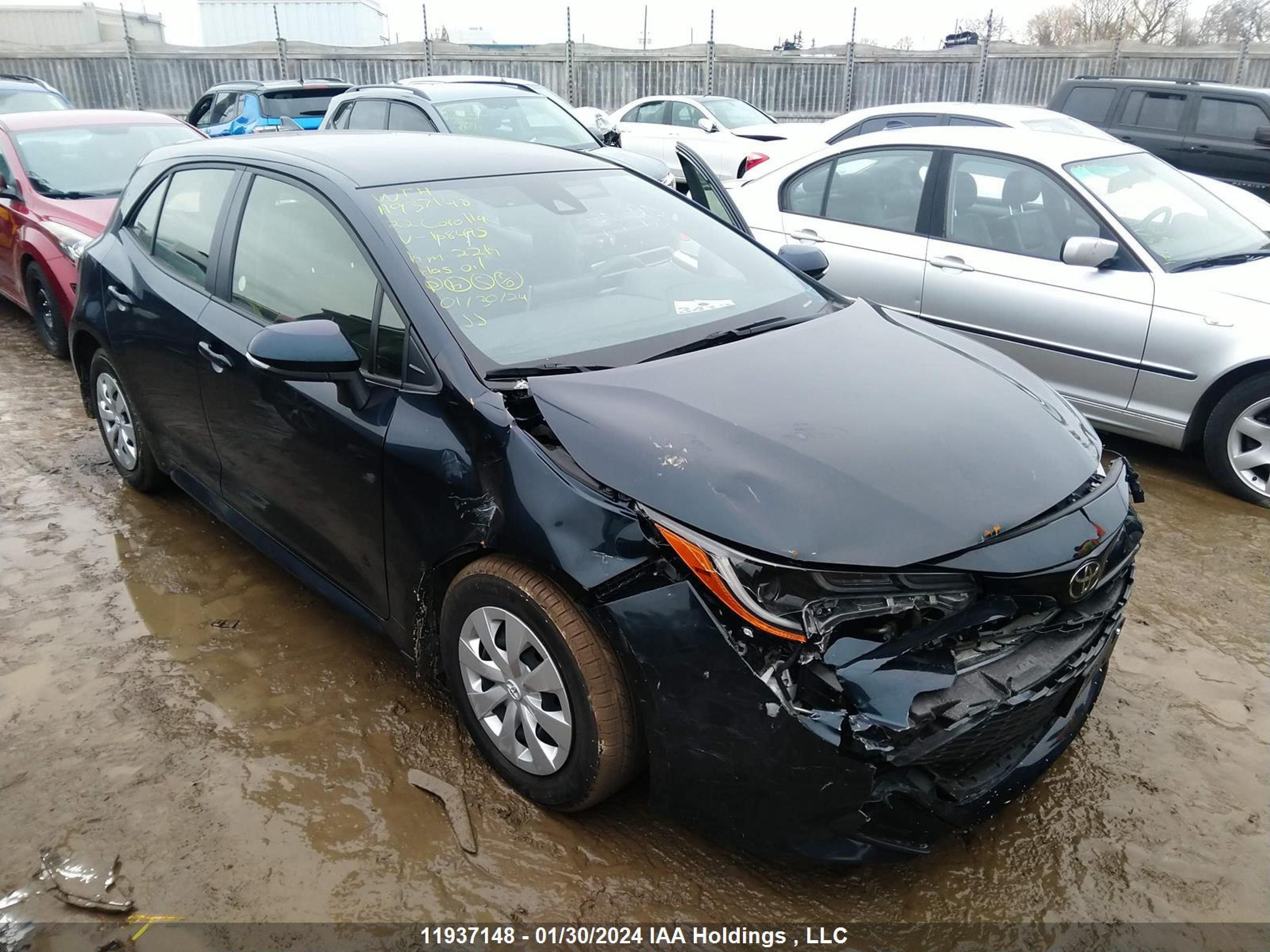 TOYOTA COROLLA 2022 jtnk4mbe4n3168495