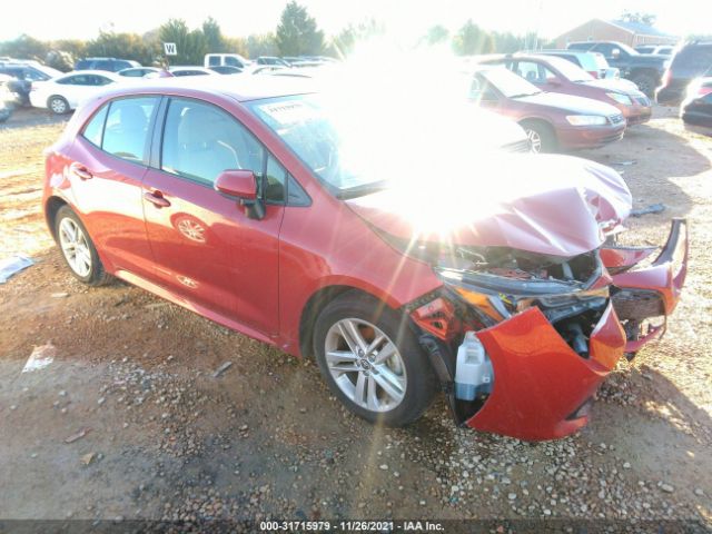 TOYOTA COROLLA HATCHBACK 2019 jtnk4rbe6k3043538