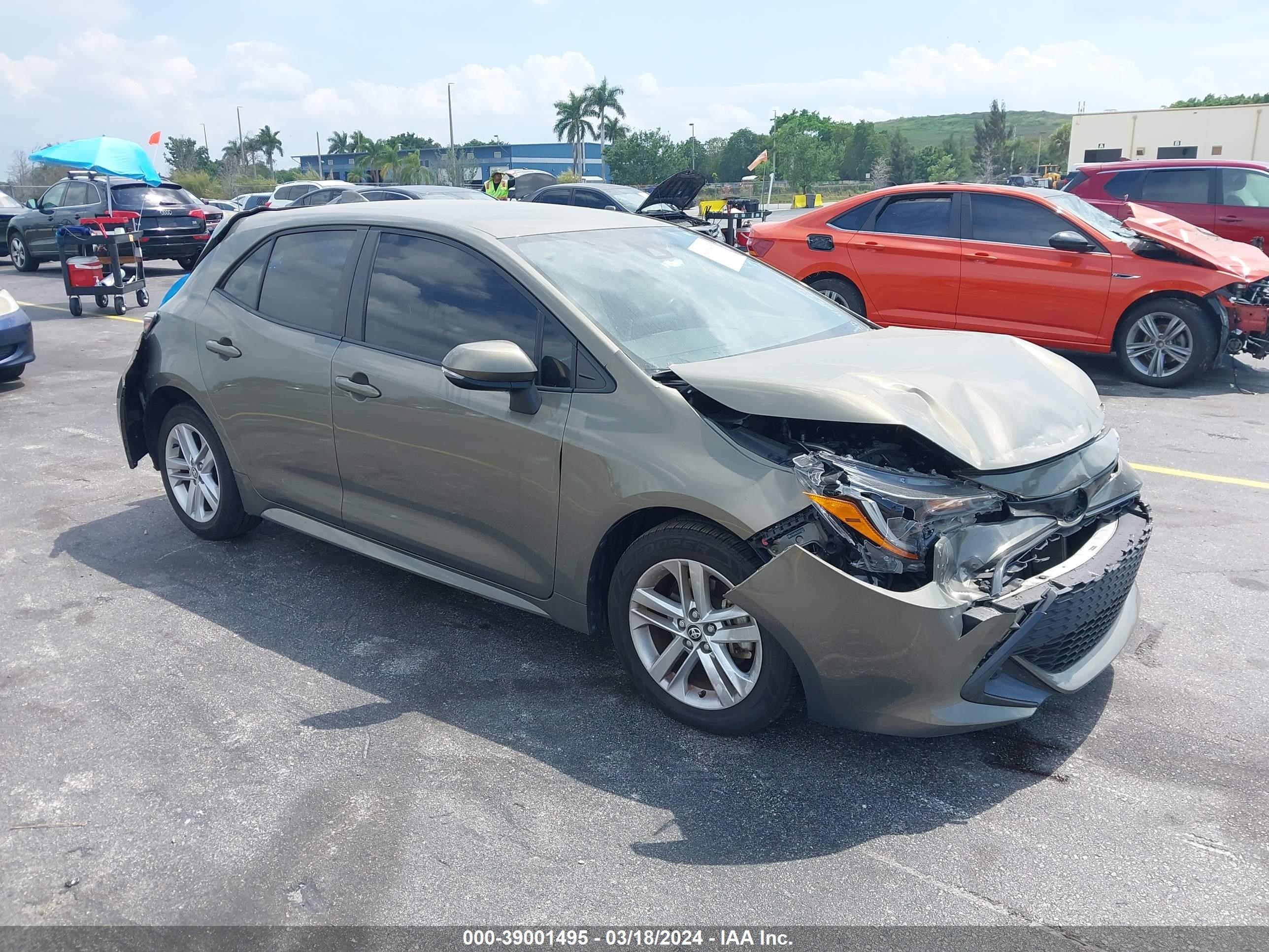 TOYOTA COROLLA 2019 jtnk4rbe8k3058901