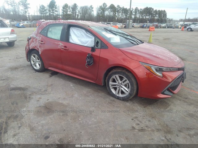 TOYOTA COROLLA HATCHBACK 2019 jtnk4rbe9k3021775