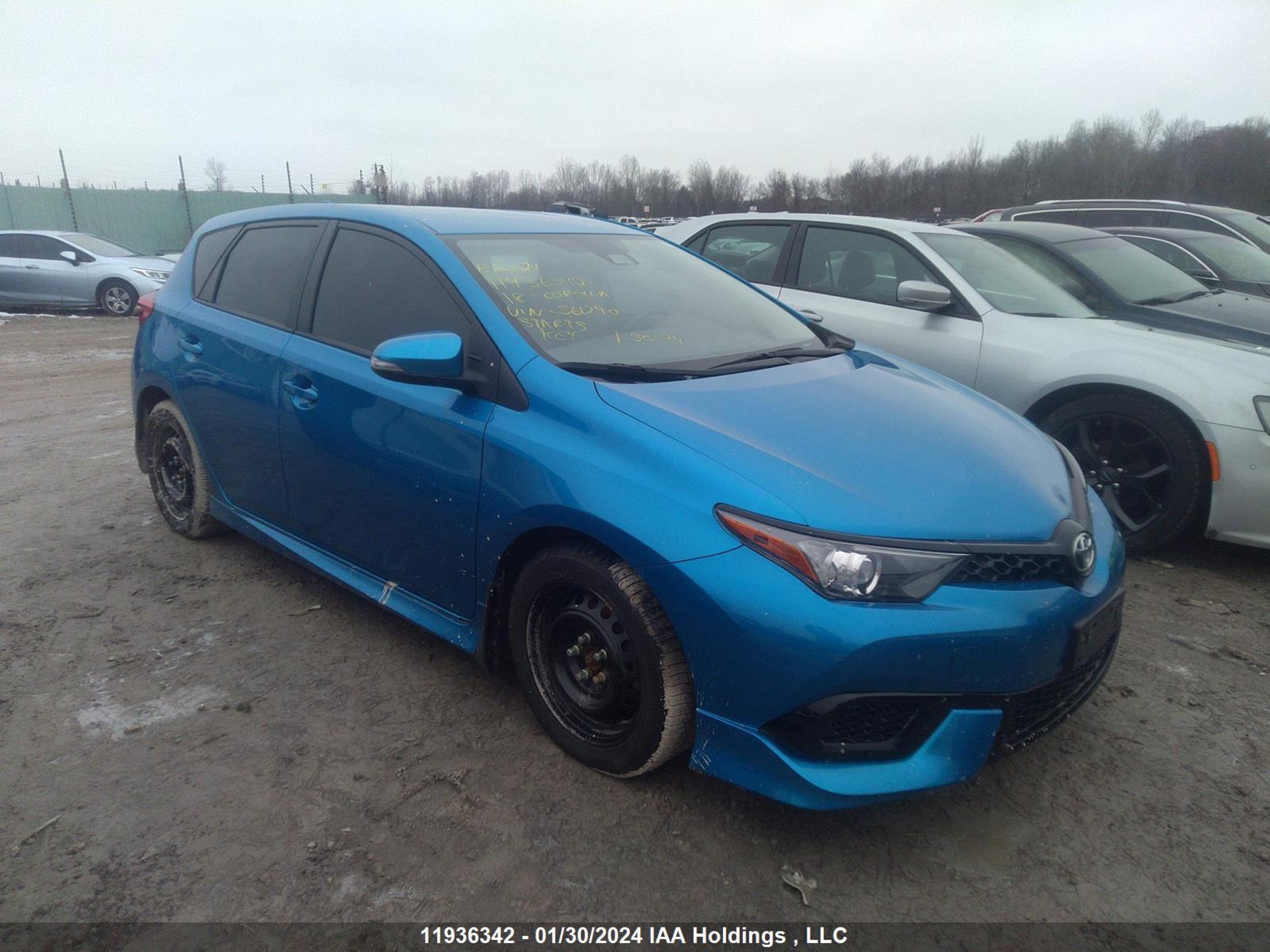 TOYOTA COROLLA 2018 jtnkarje5jj561290