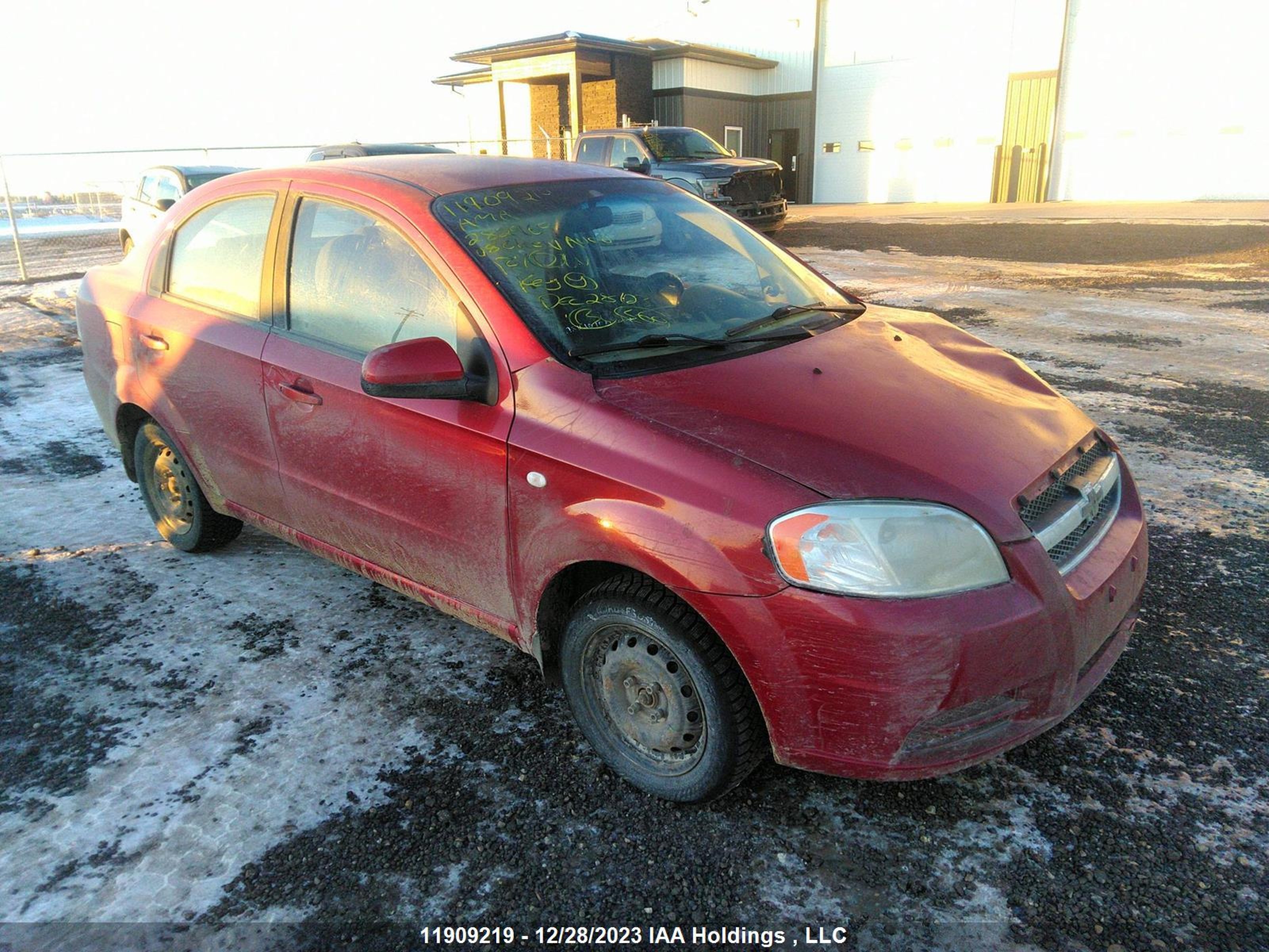 CHEVROLET AVEO 2008 kl1td55668b282969