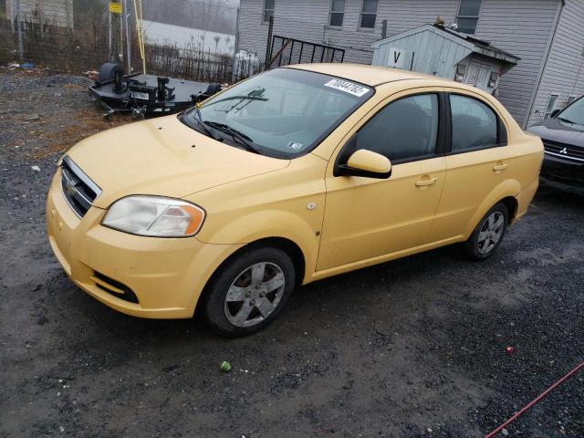 CHEVROLET AVEO BASE 2008 kl1td56618b190182