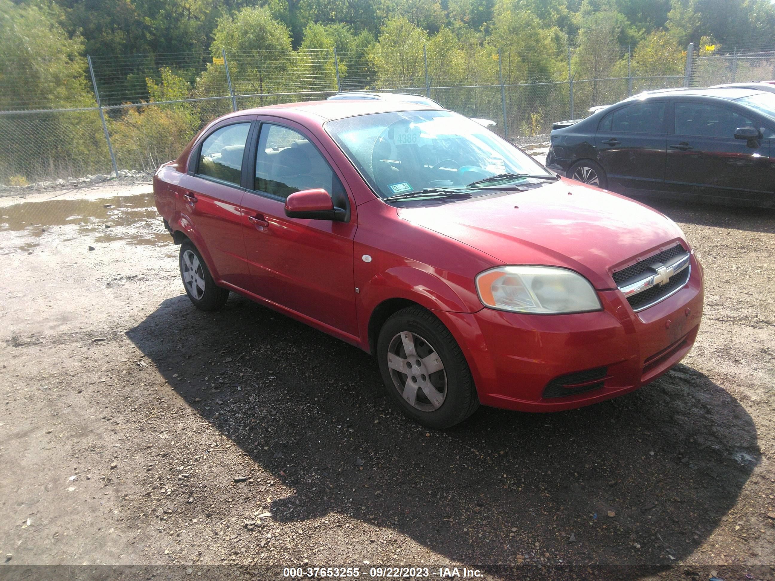 CHEVROLET AVEO 2007 kl1td56637b132248