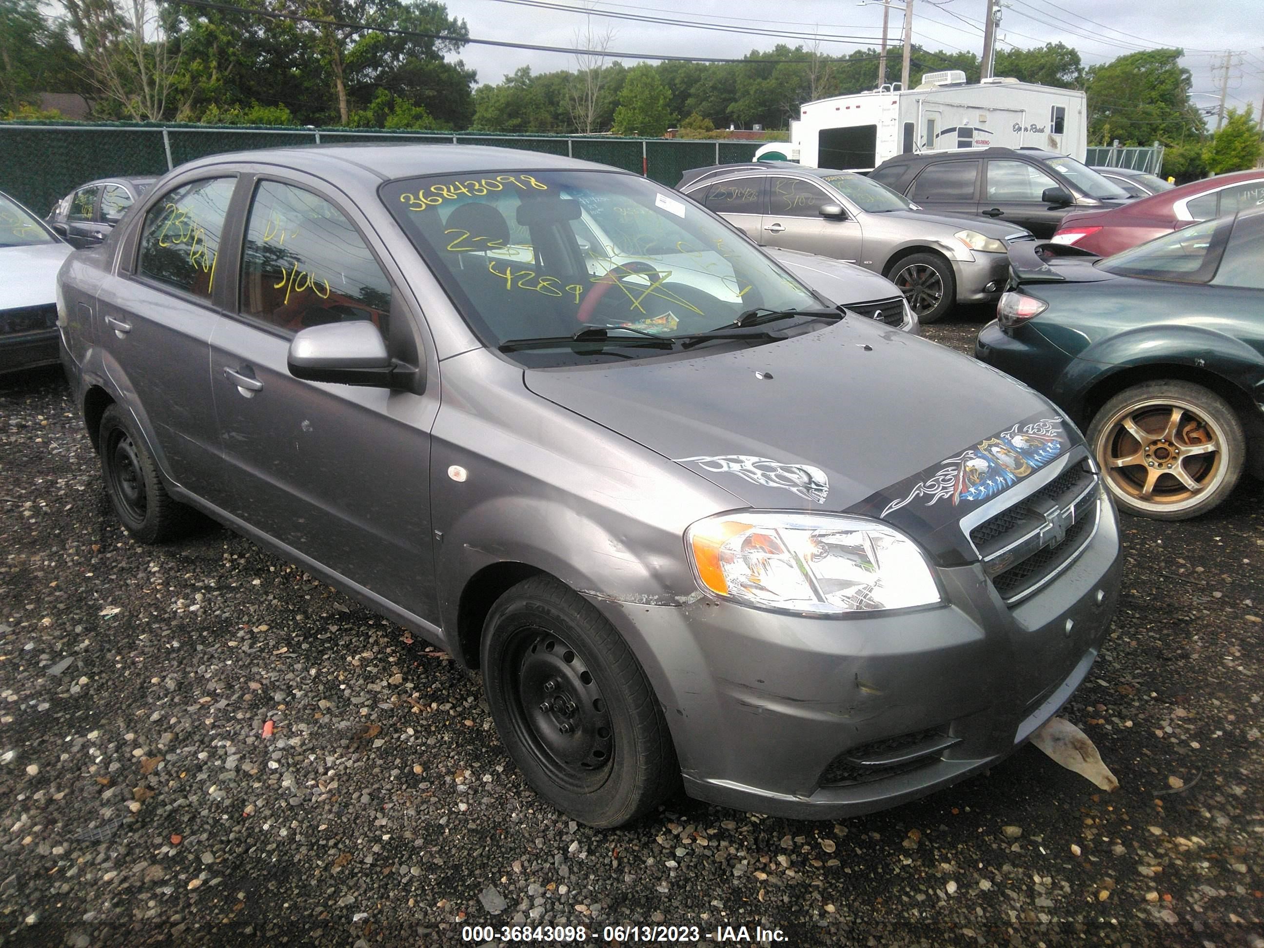 CHEVROLET AVEO 2008 kl1td56678b108424