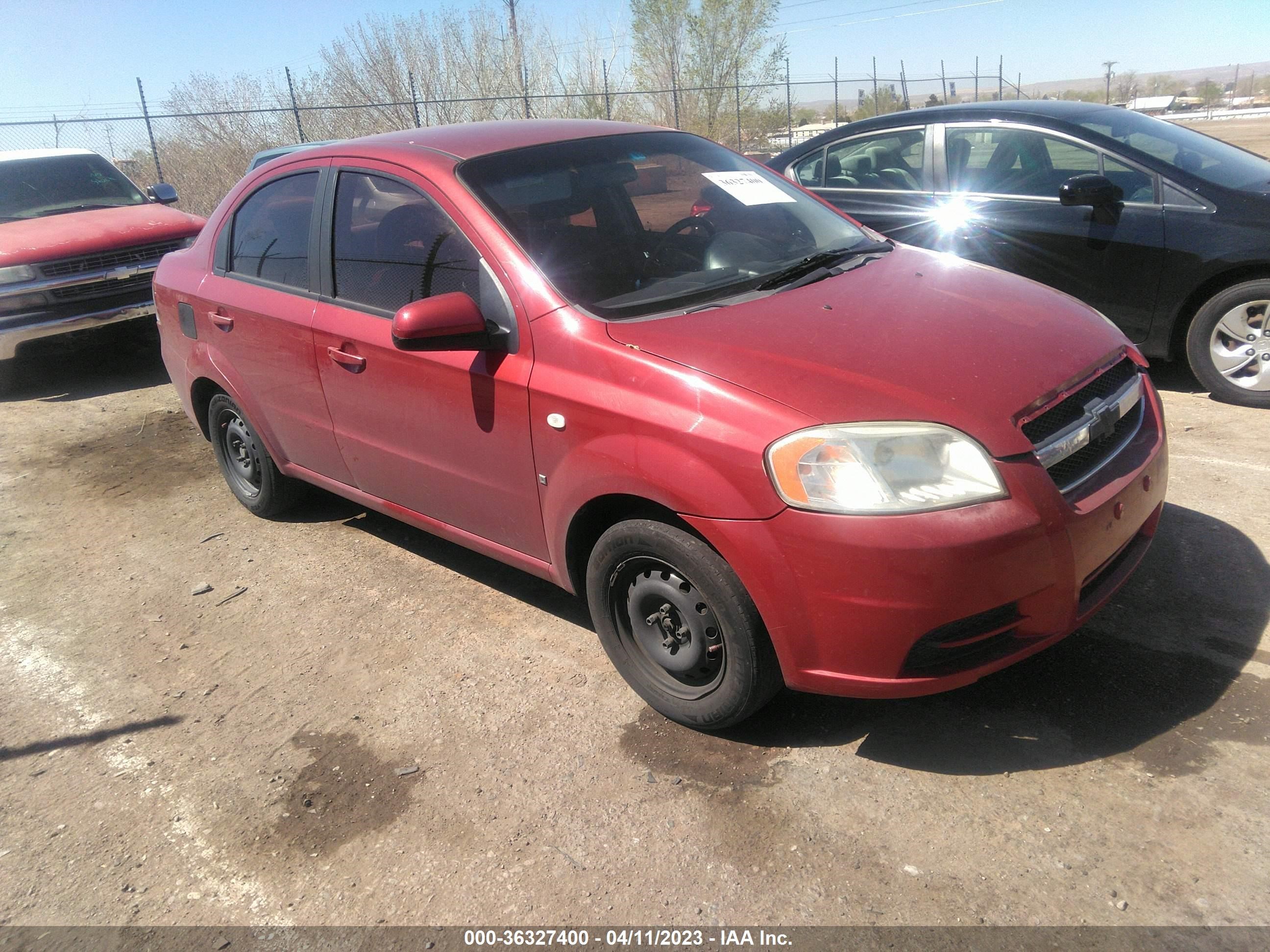 CHEVROLET AVEO 2008 kl1td56688b254900