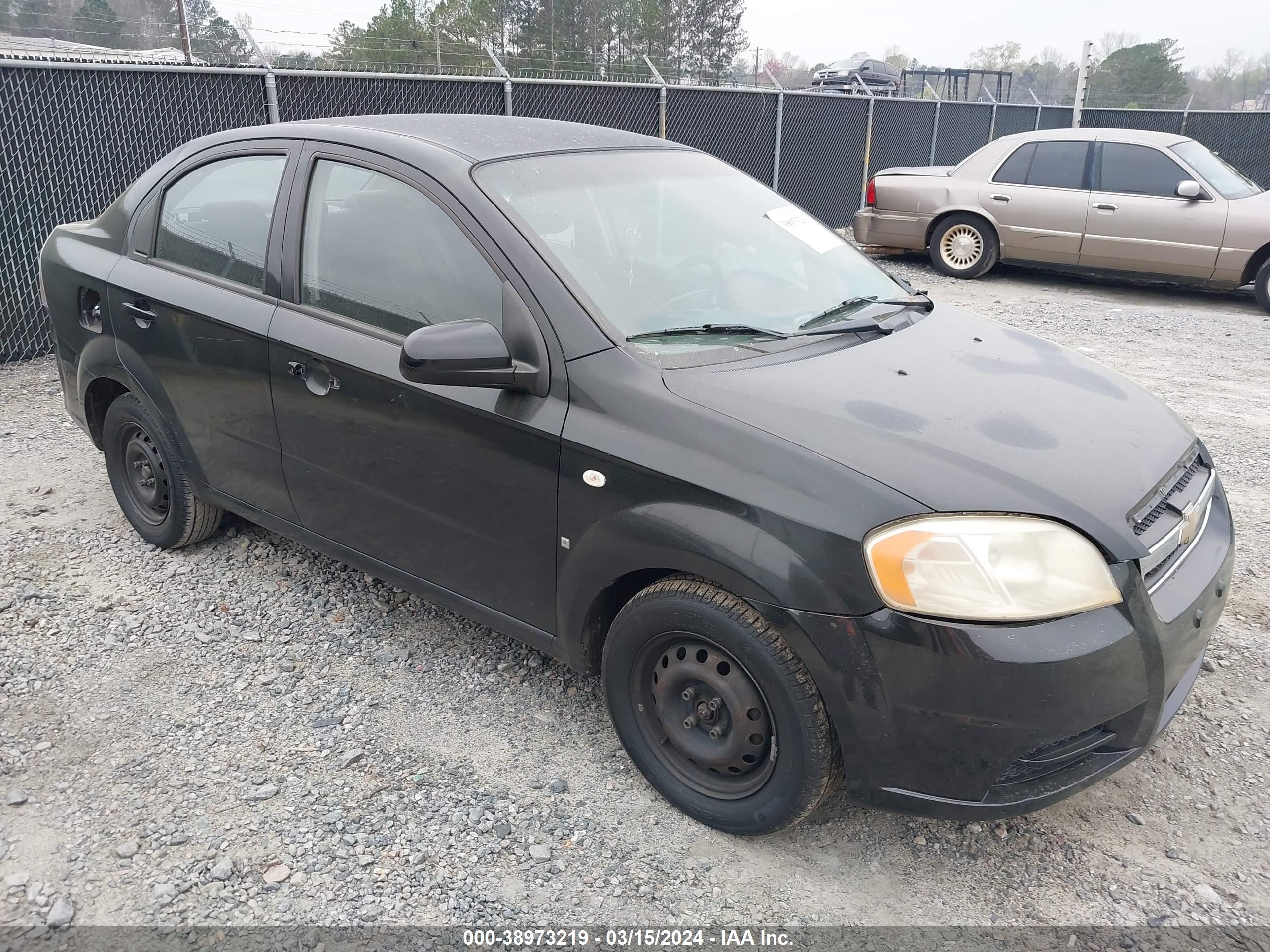 CHEVROLET AVEO 2007 kl1td56697b130830