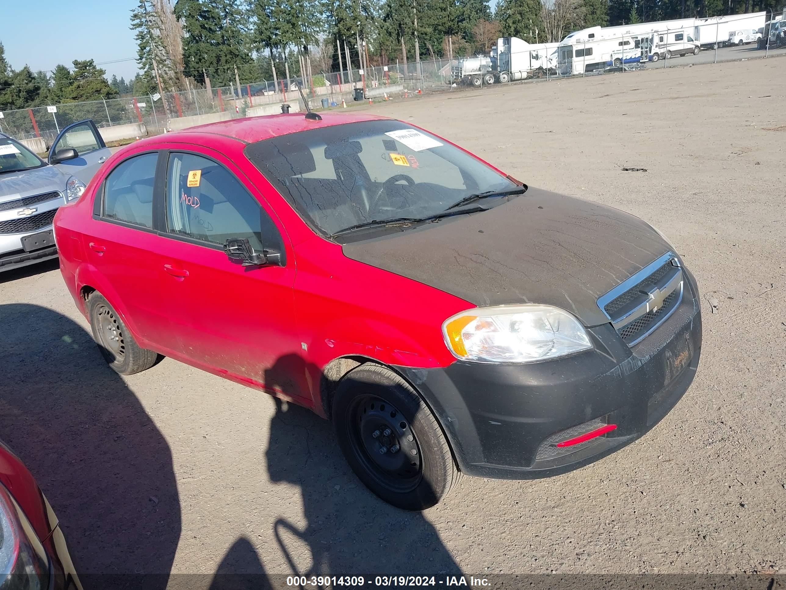 CHEVROLET AVEO 2009 kl1td56e69b386269