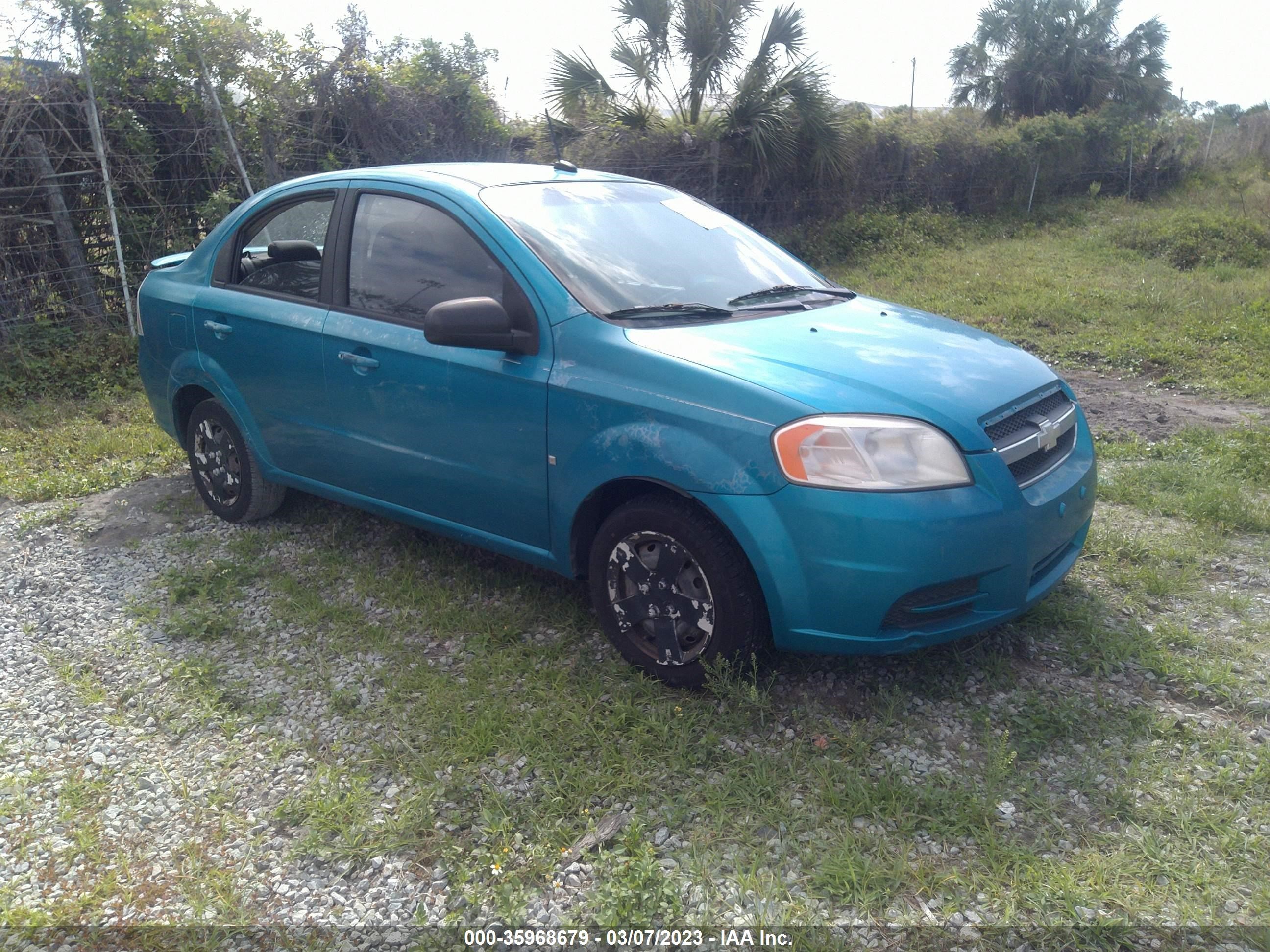 CHEVROLET AVEO 2009 kl1td56e79b657291