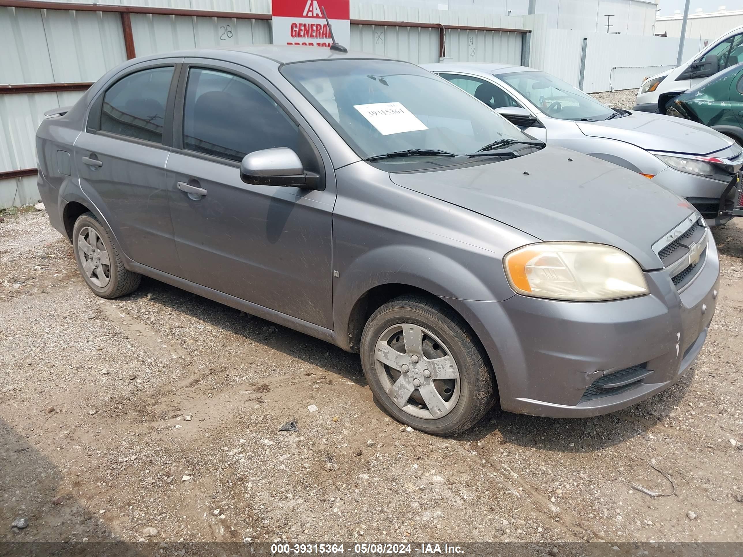 CHEVROLET AVEO 2009 kl1td56e89b605782