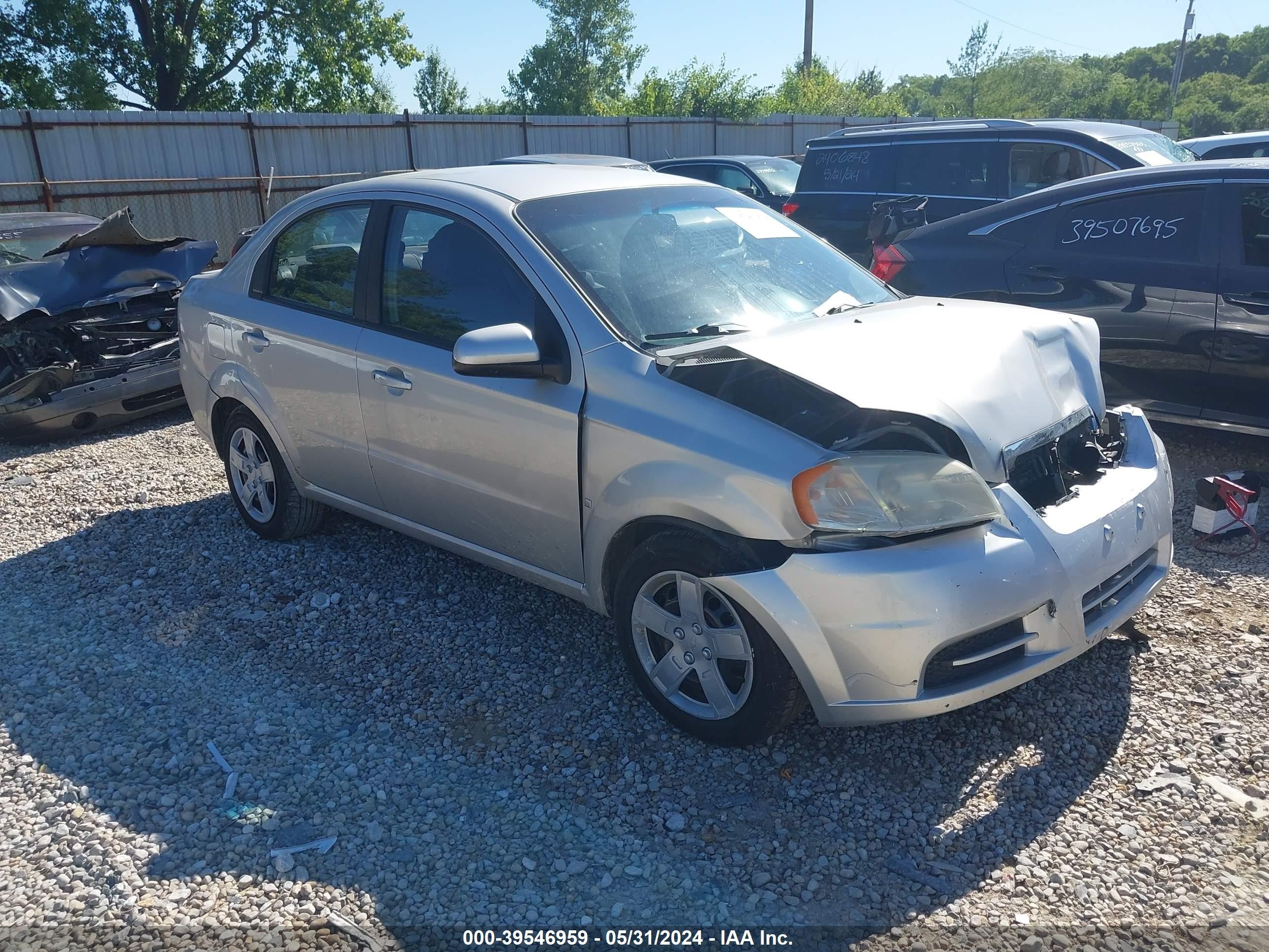 CHEVROLET AVEO 2009 kl1td56ex9b358099