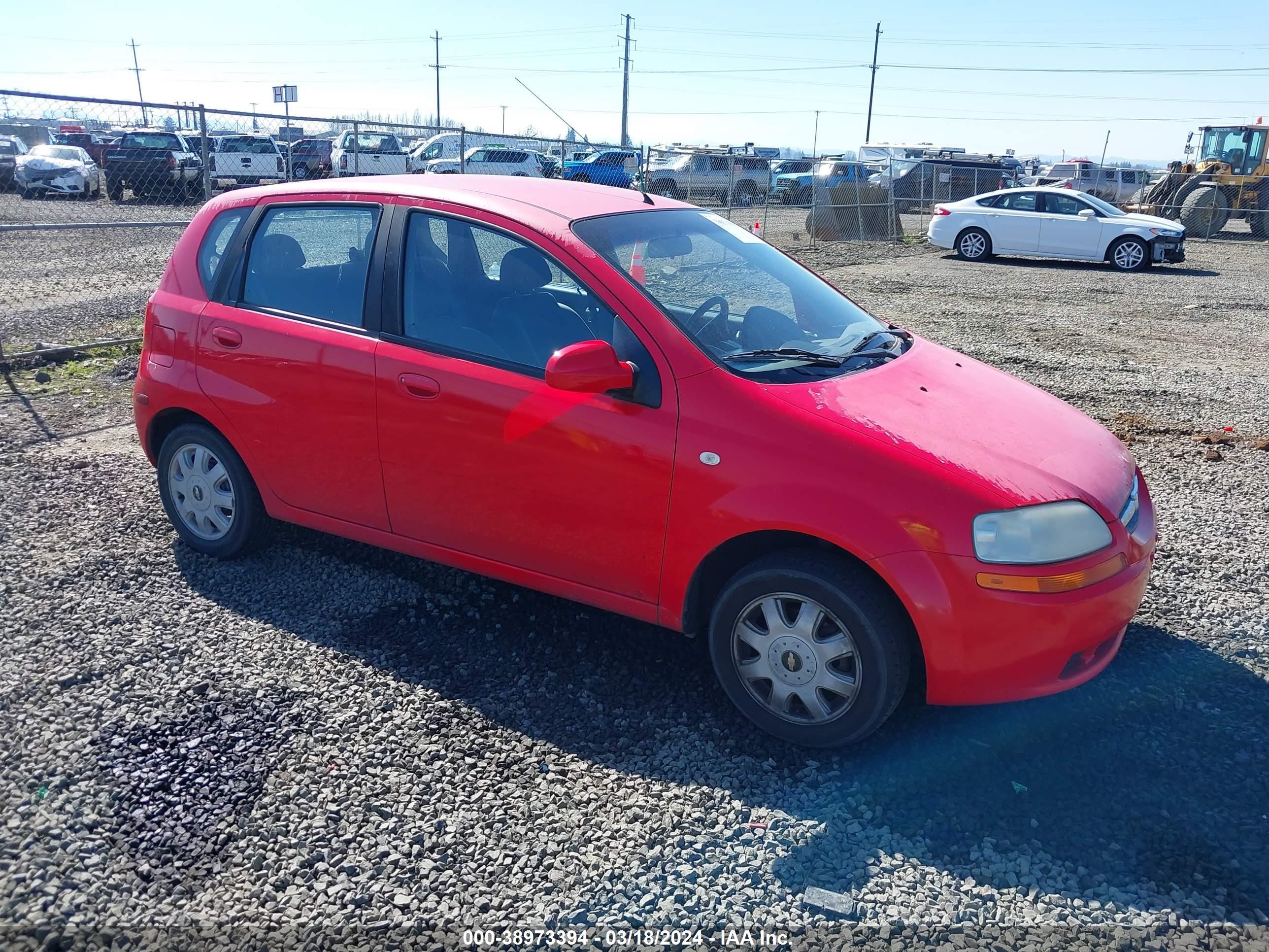 CHEVROLET AVEO 2005 kl1td62615b454170