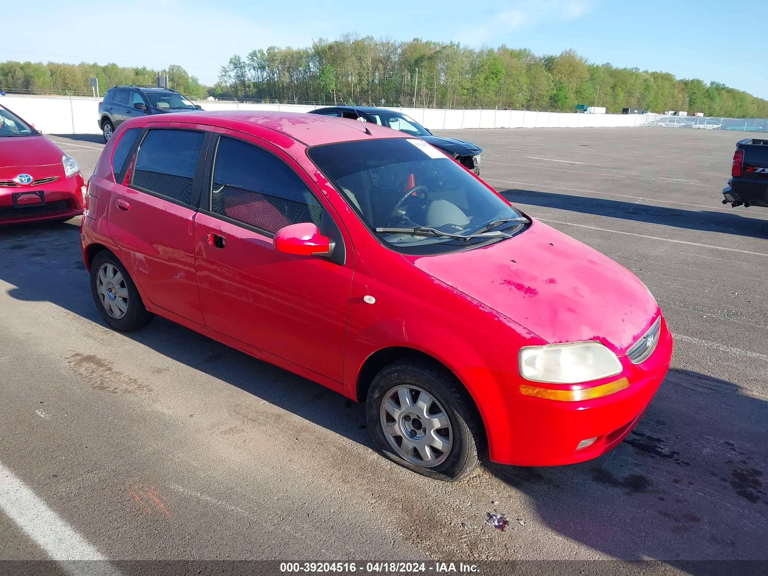 CHEVROLET AVEO 2005 kl1td62675b497430