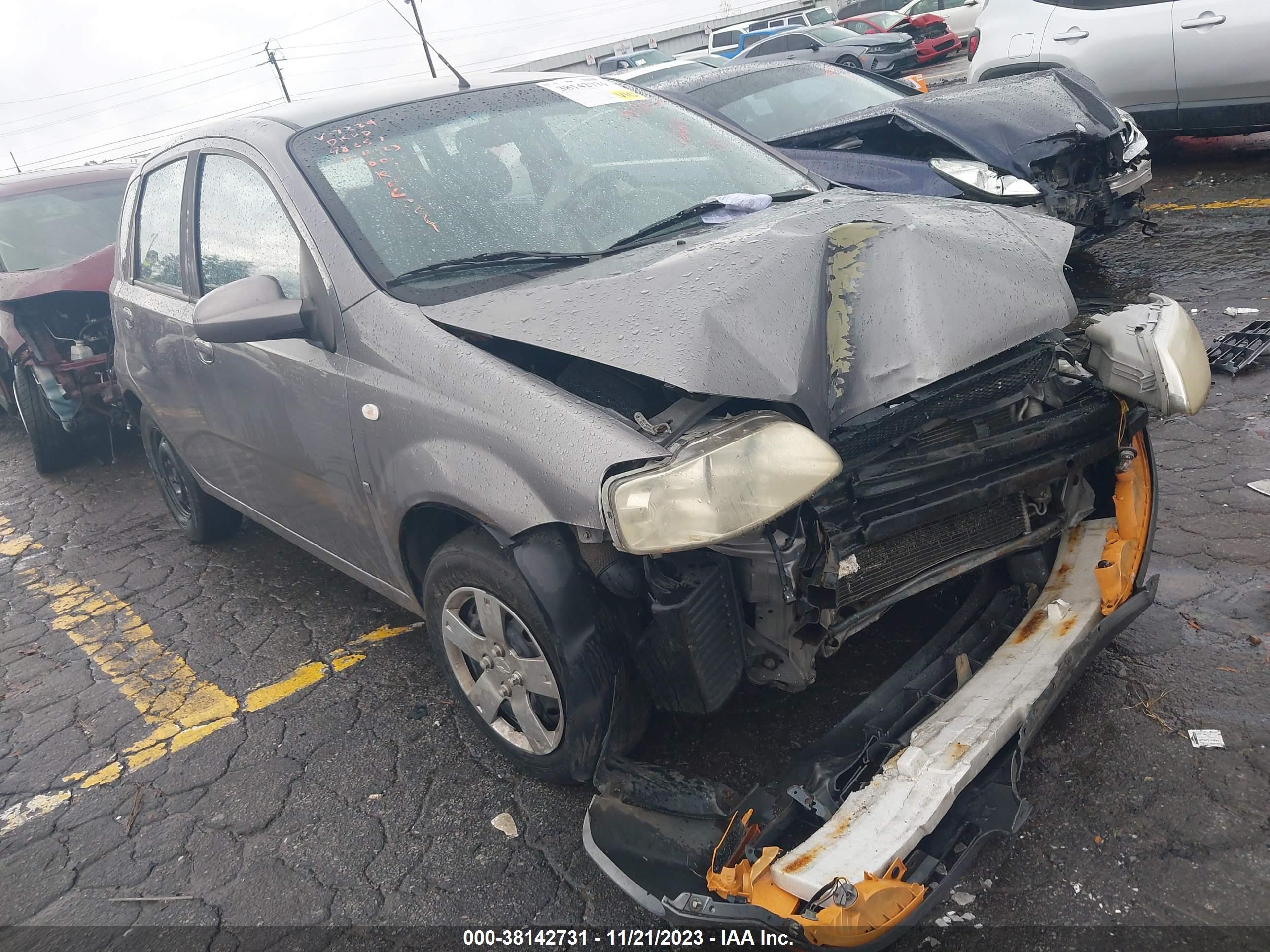 CHEVROLET AVEO 2008 kl1td66608b007229