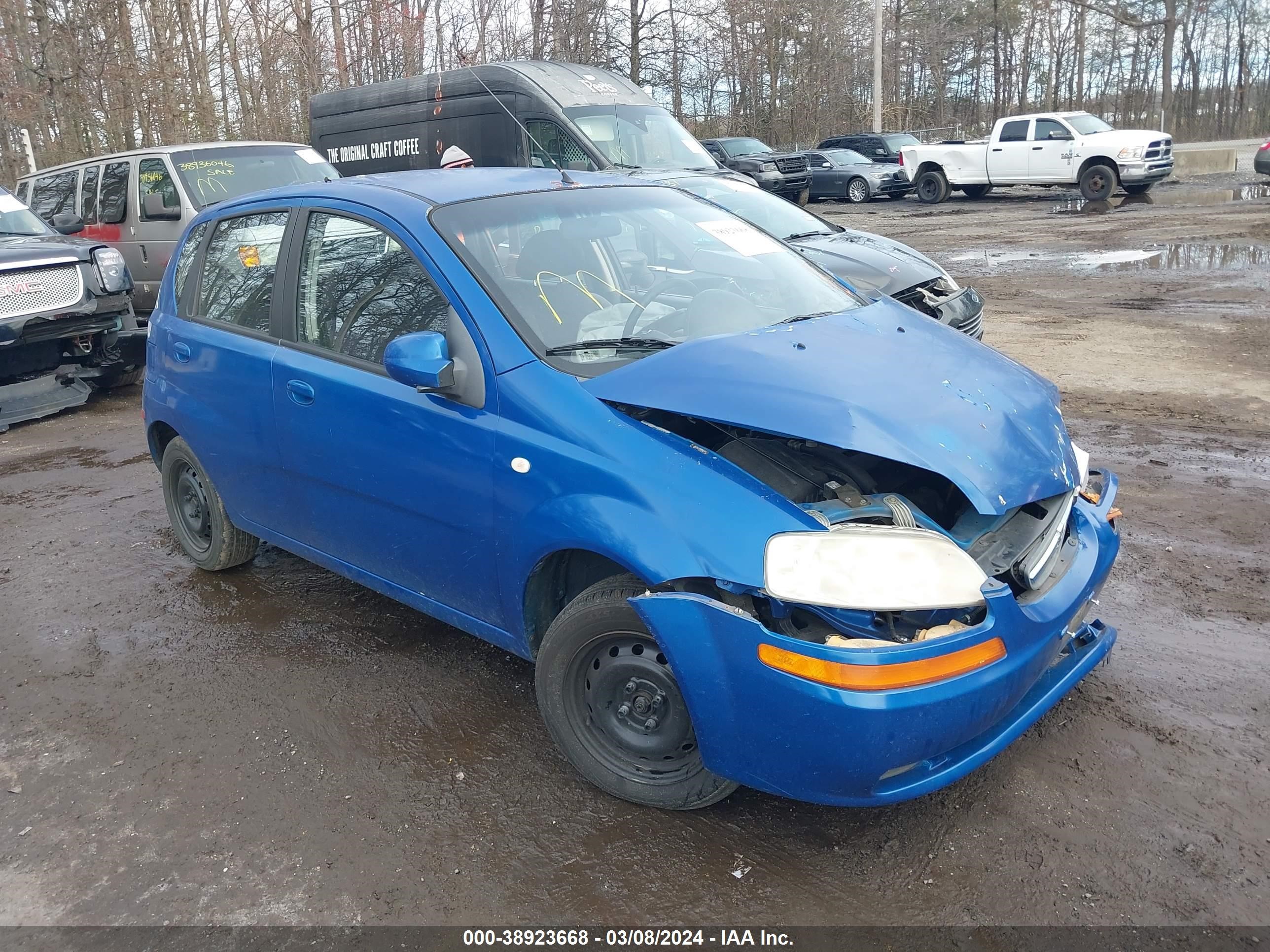 CHEVROLET AVEO 2008 kl1td66688b036350