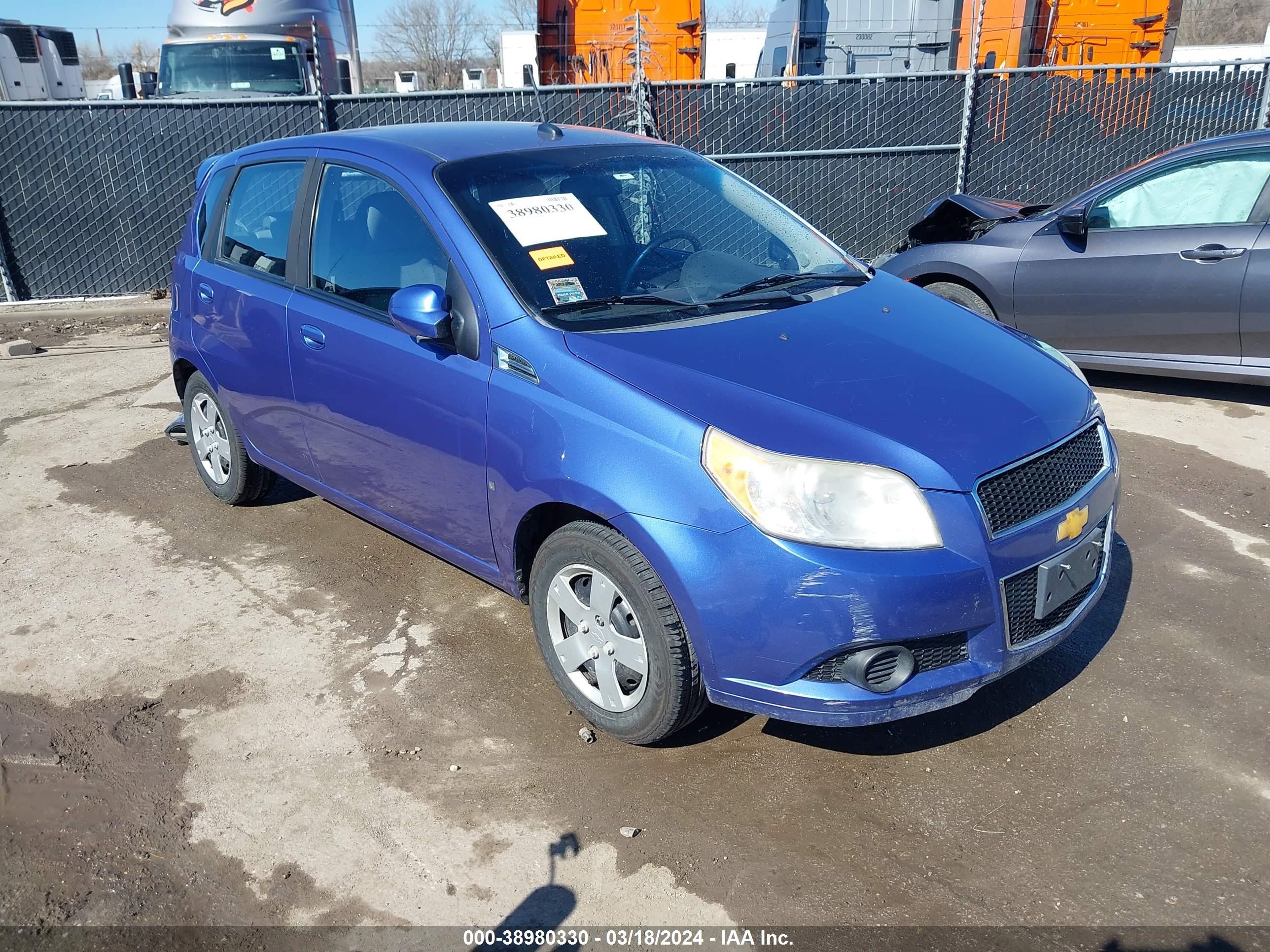 CHEVROLET AVEO 2009 kl1td66e09b339664