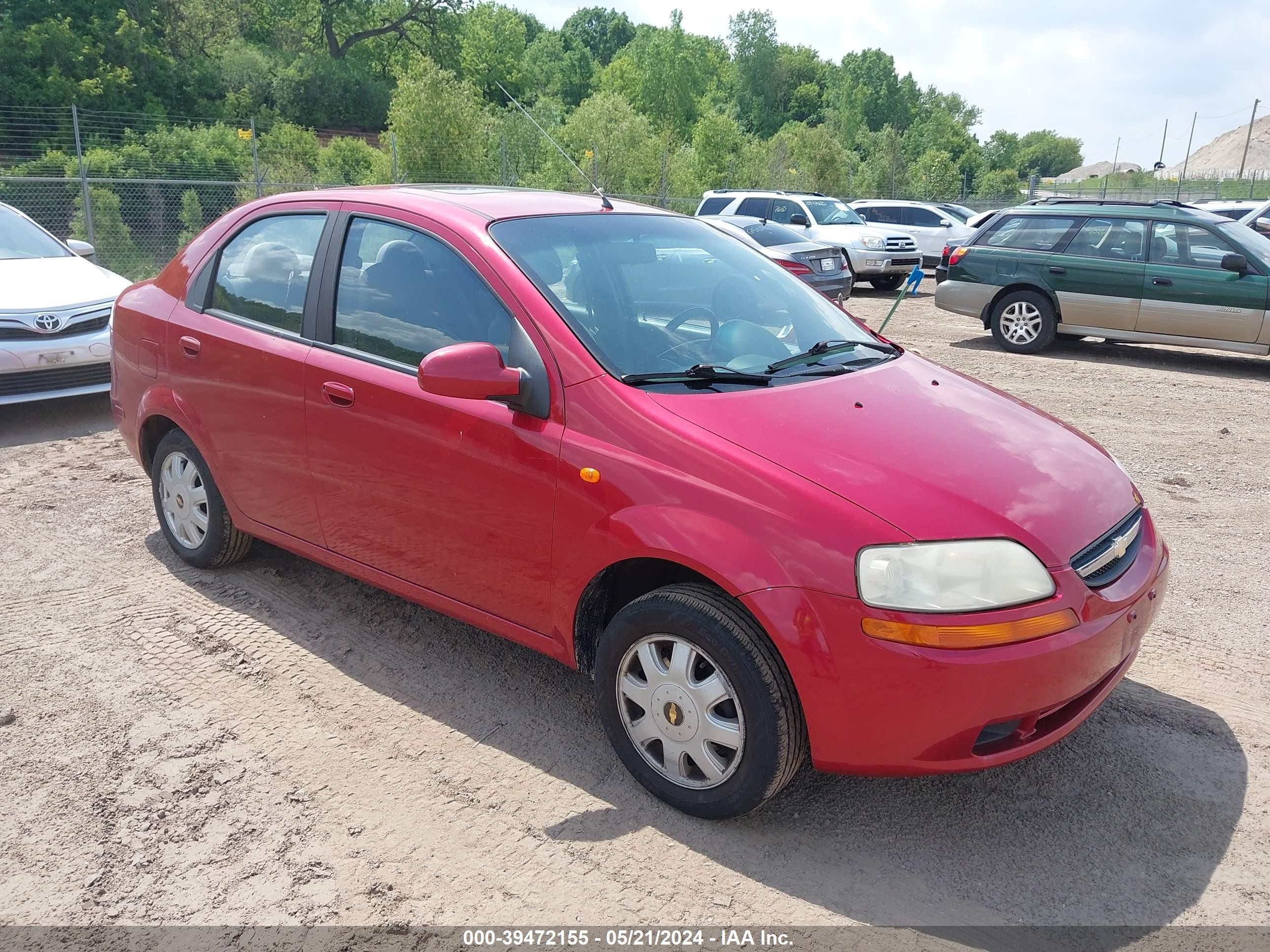 CHEVROLET AVEO 2005 kl1tg52695b315812