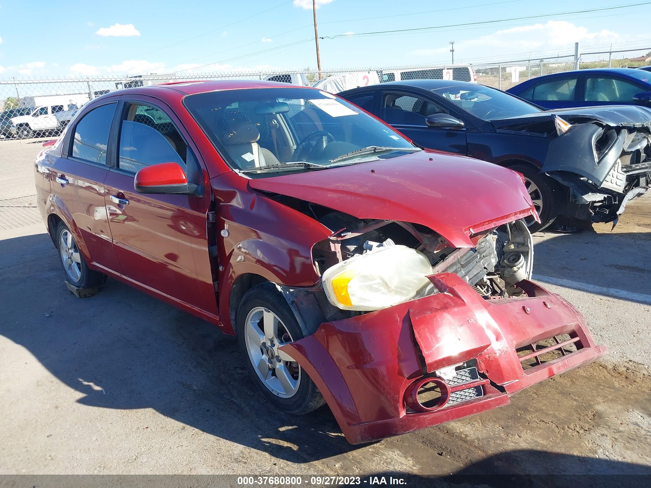 CHEVROLET AVEO 2008 kl1tg56608b053967