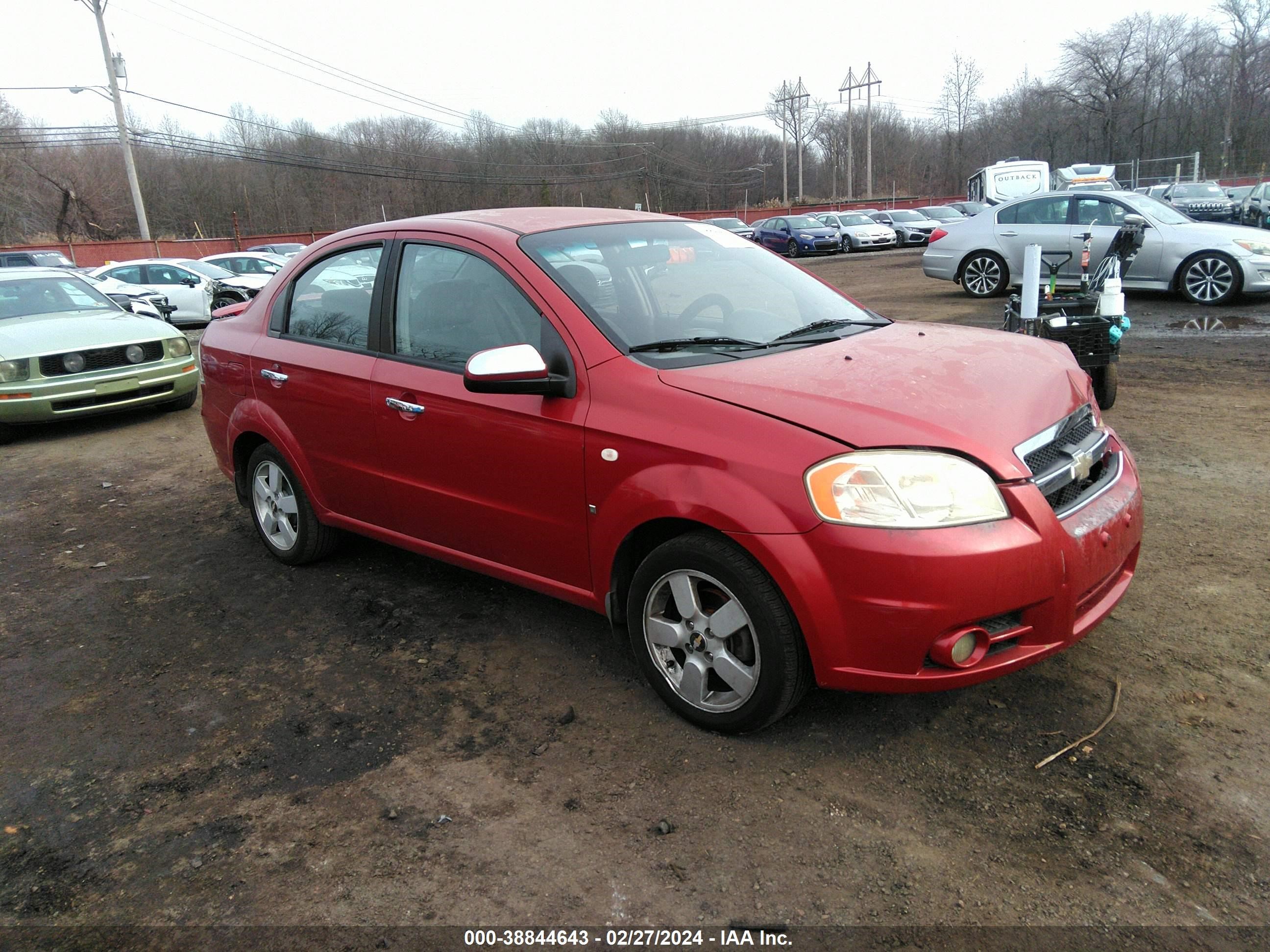 CHEVROLET AVEO 2008 kl1tg56608b247883