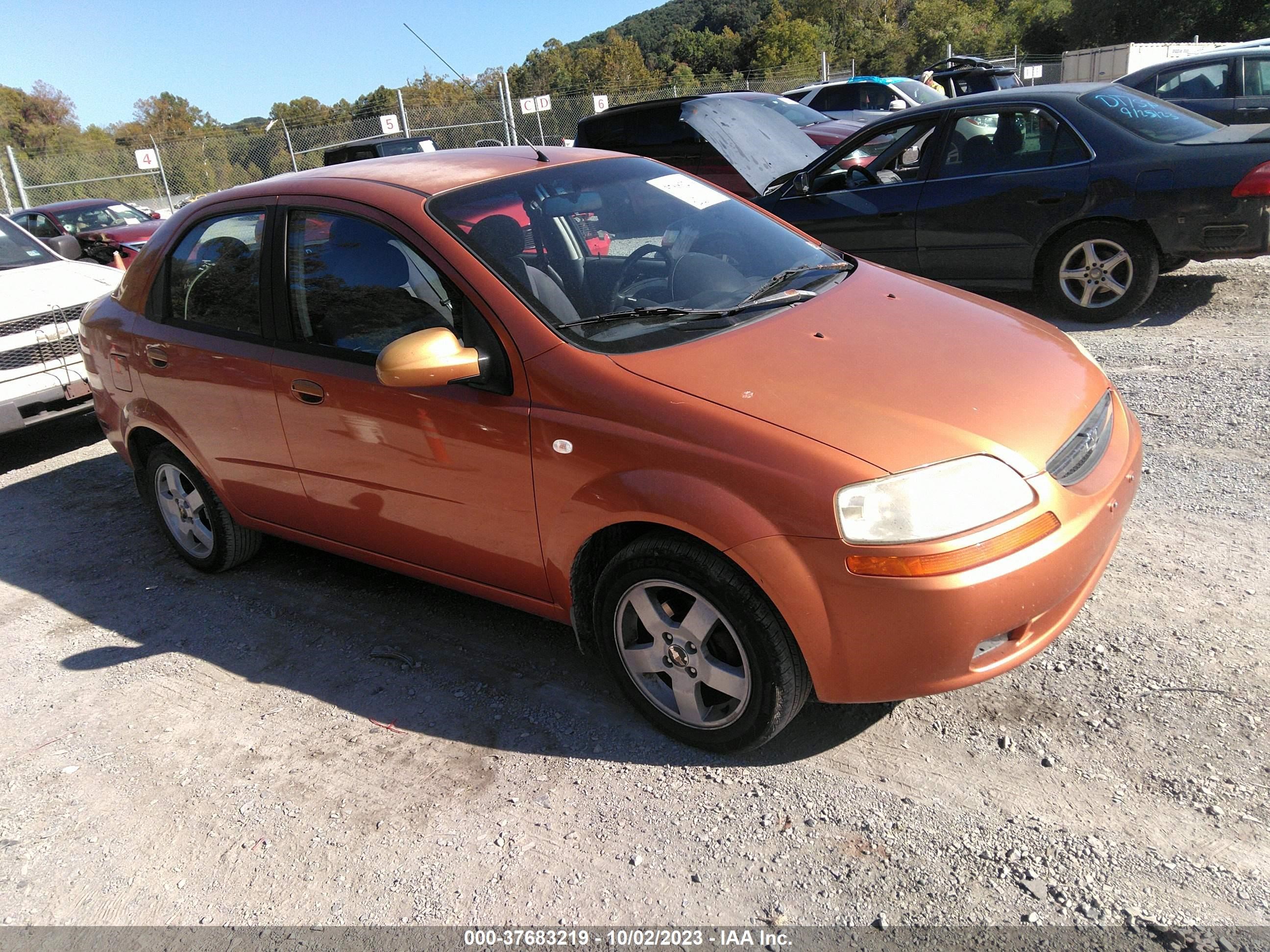 CHEVROLET AVEO 2006 kl1tg56686b562427