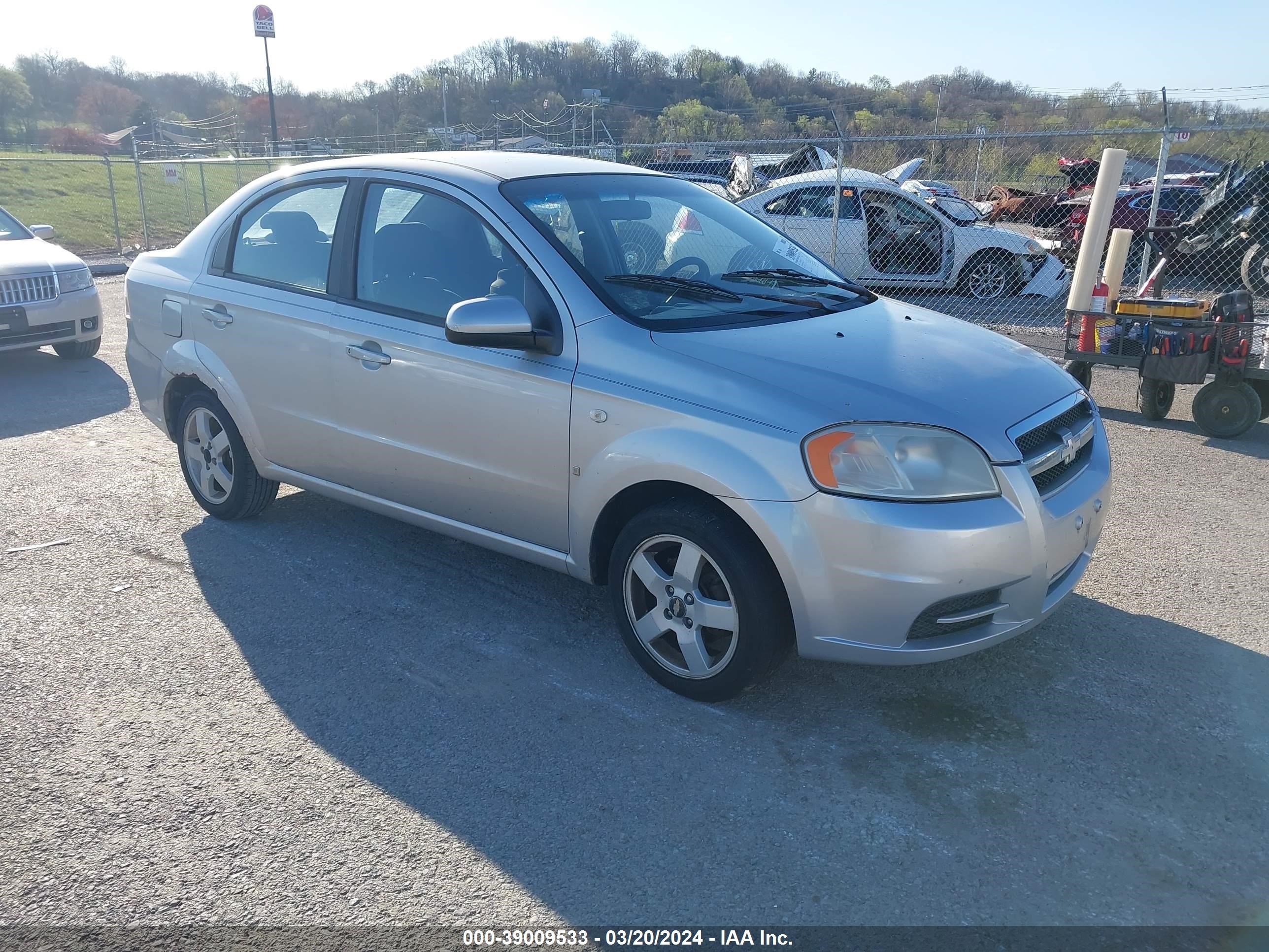 CHEVROLET AVEO 2007 kl1tg56697b114585