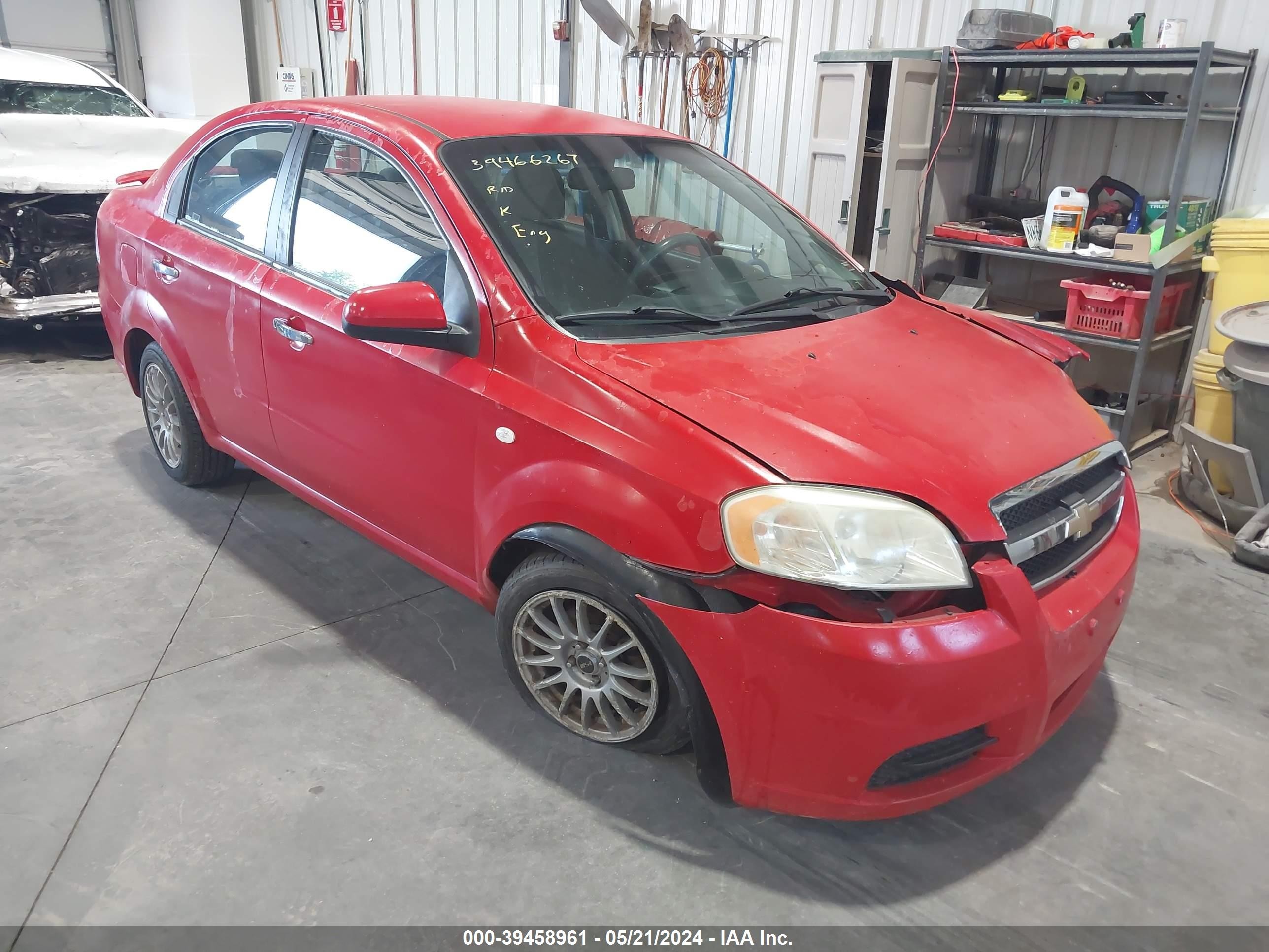 CHEVROLET AVEO 2009 kl1tg56e39b301704