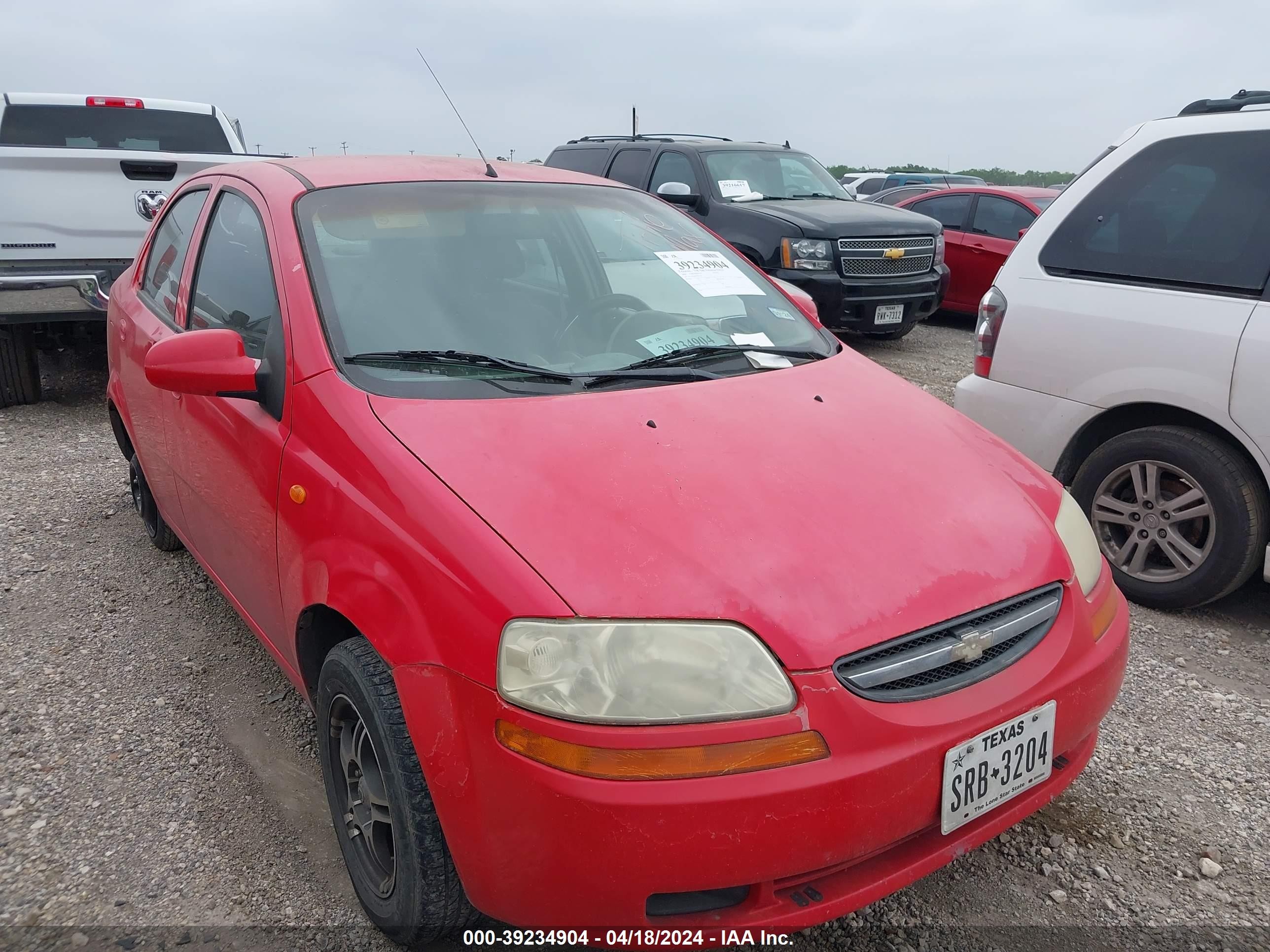 CHEVROLET AVEO 2004 kl1tj52694b247561