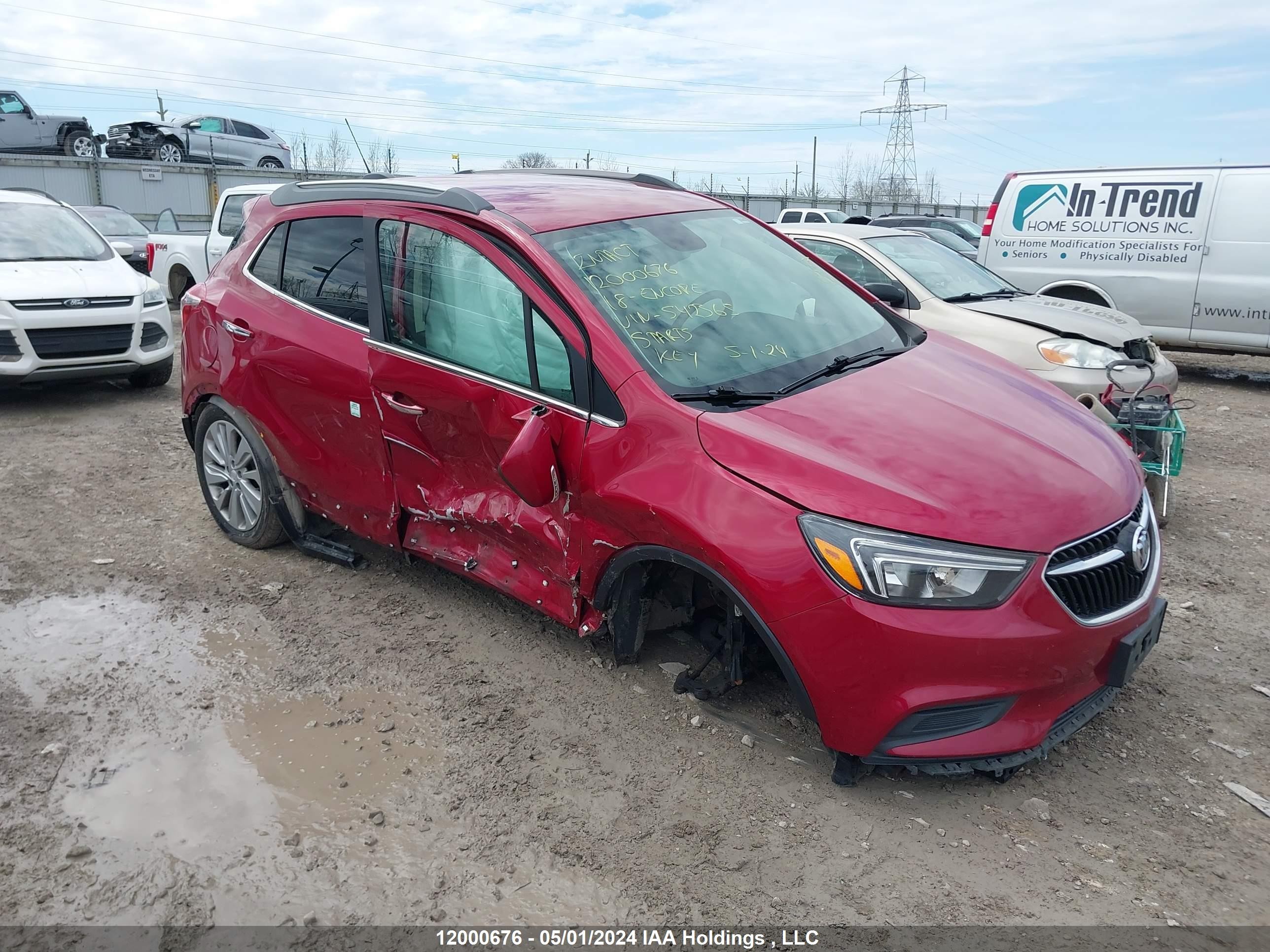 BUICK ENCORE 2018 kl4cjasbxjb542365