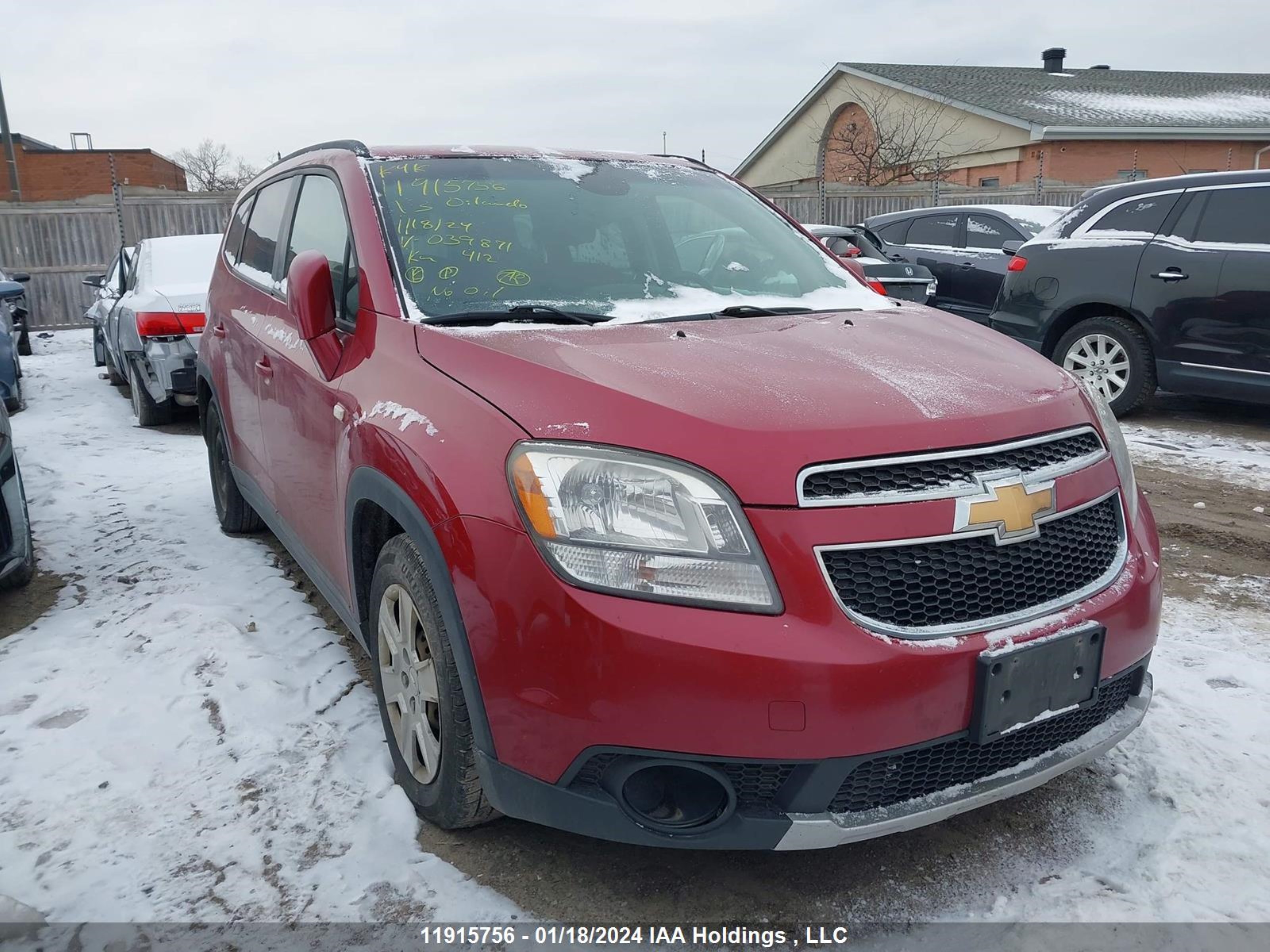 CHEVROLET ORLANDO 2013 kl77p2et6dk039871