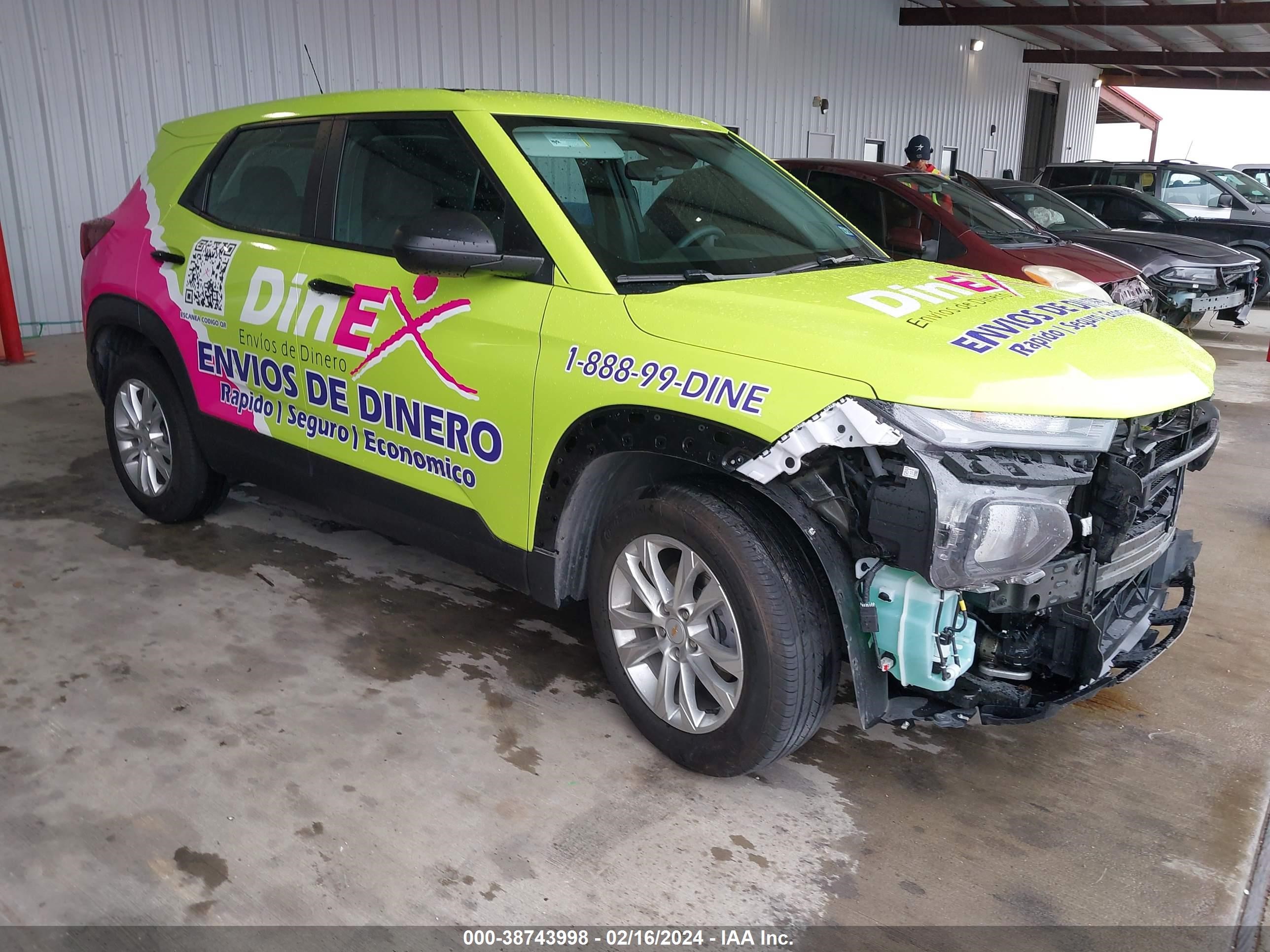 CHEVROLET TRAILBLAZER 2022 kl79mms2xnb140356