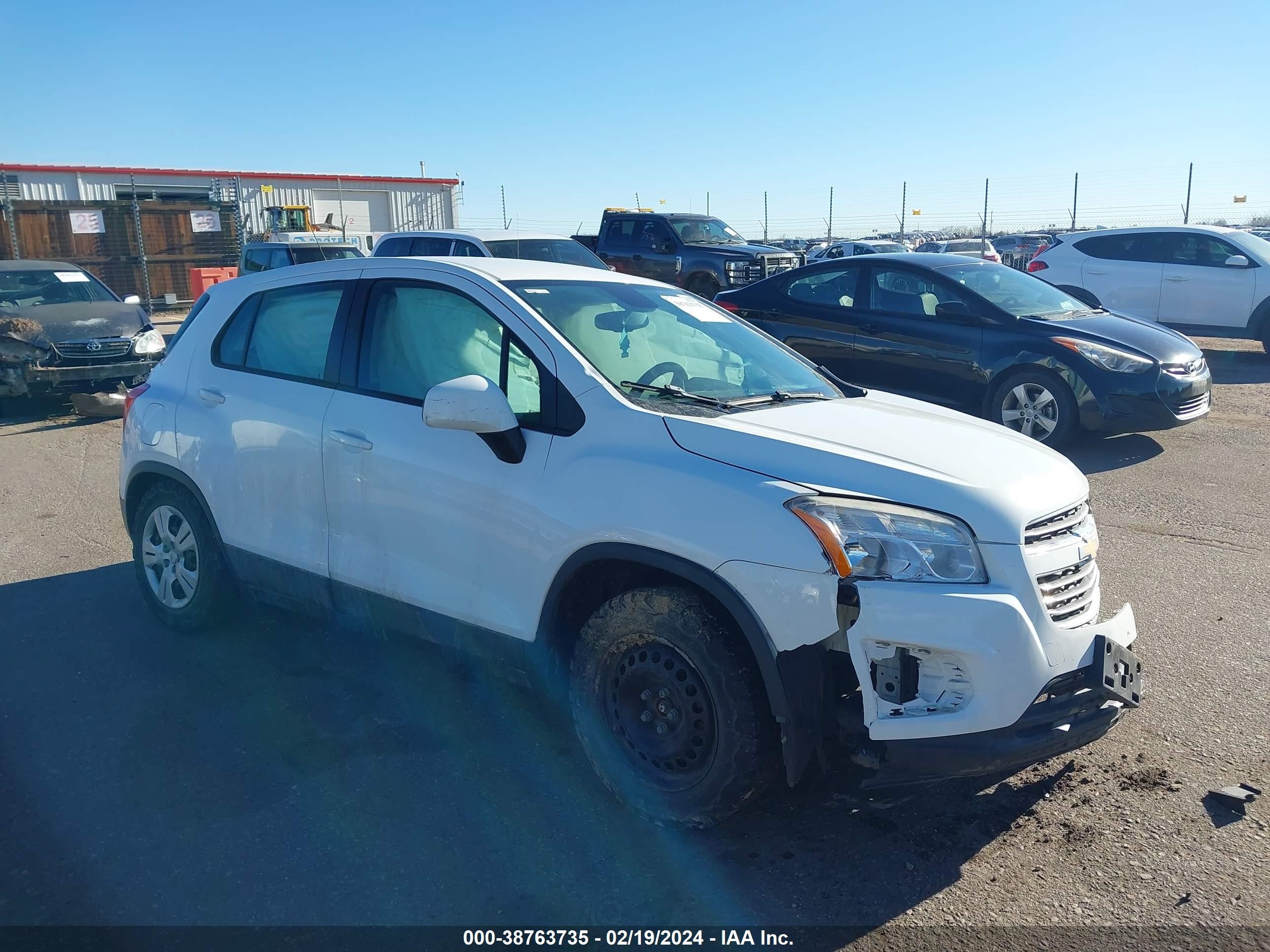 CHEVROLET TRAX 2015 kl7cjksb2fb087642