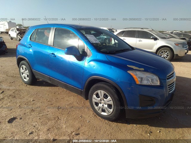 CHEVROLET TRAX 2016 kl7cjksb6gb702341